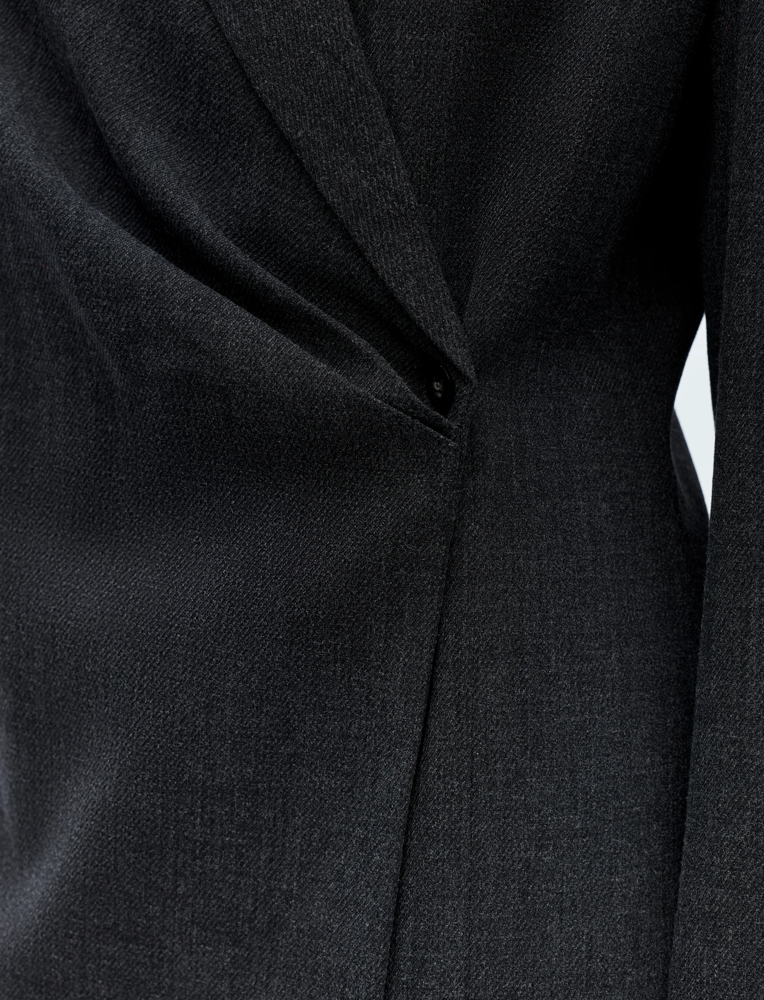 Object - OBJCANTO L/S SLI BLAZER 146 - einreihige blazer - dark grey melange - 4