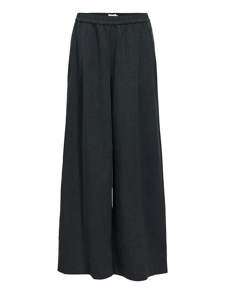 Object - OBJCANTO MW LOOSE PANTS 146 - dark grey melange - 1