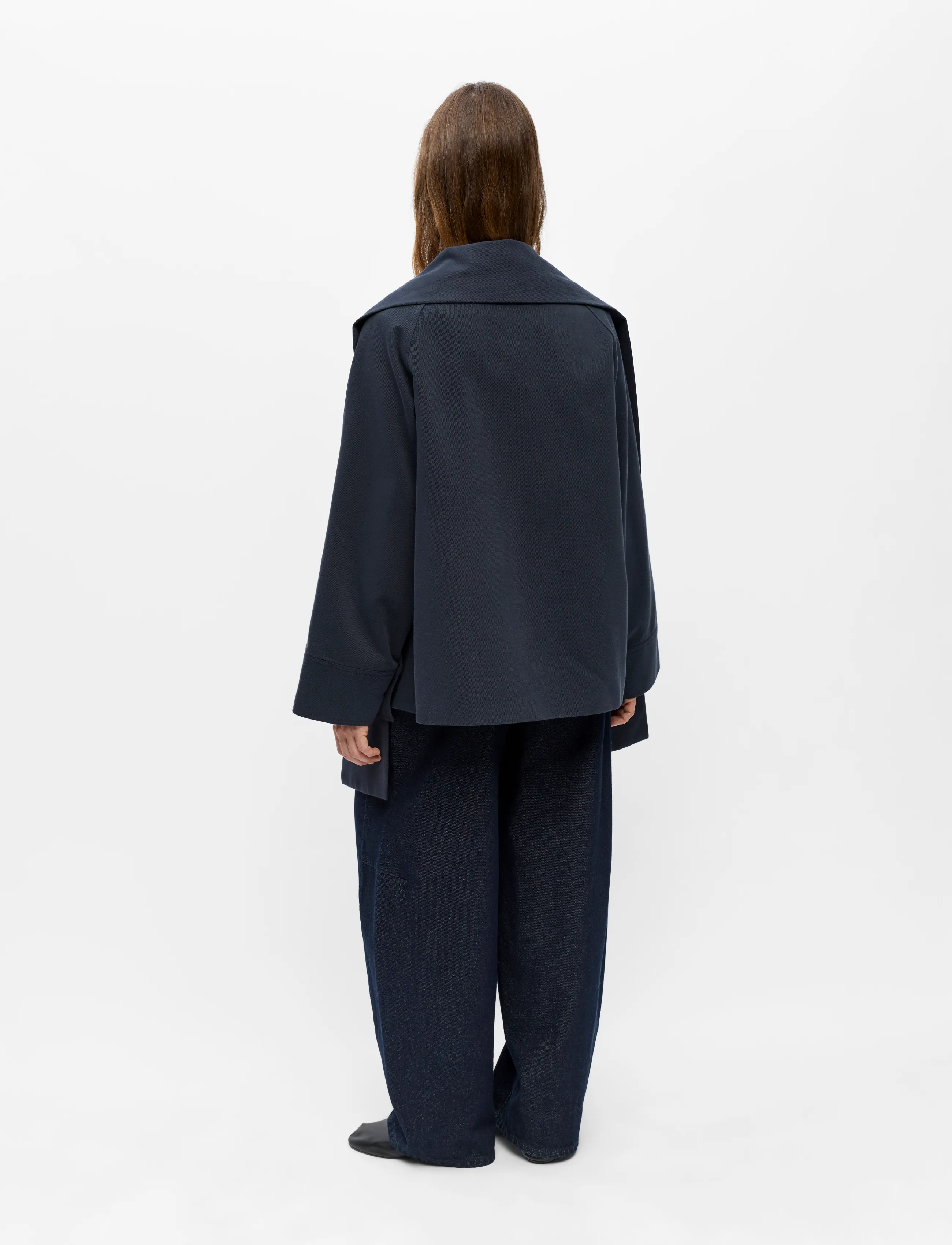 Object - OBJTELA L/S SCARF JACKET 146 - forårsjakker - sky captain - 3