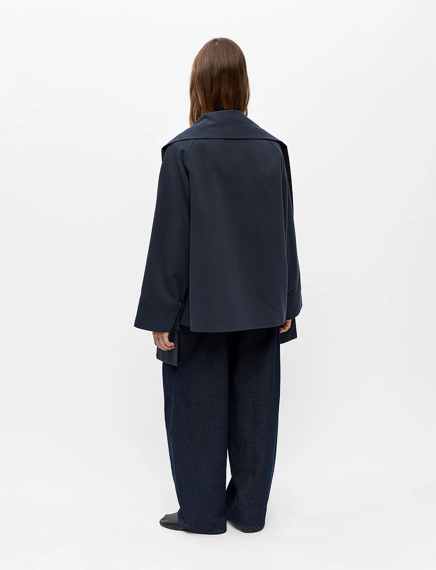 Object - OBJTELA L/S SCARF JACKET 146 - forårsjakker - sky captain - 3