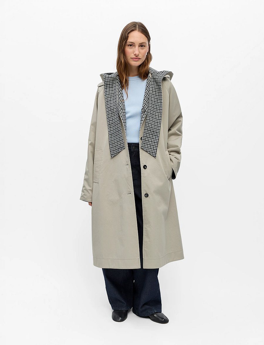 Object - OBJHOLLY L/S LONG REVERSIBLE COAT NOOS - opal gray - 4