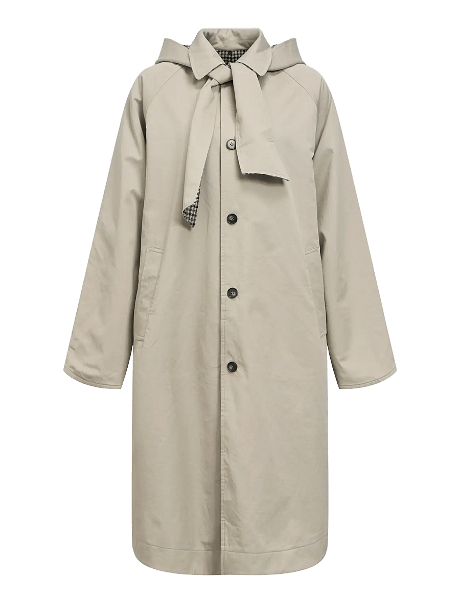 Object - OBJHOLLY L/S LONG REVERSIBLE COAT NOOS - opal gray - 2