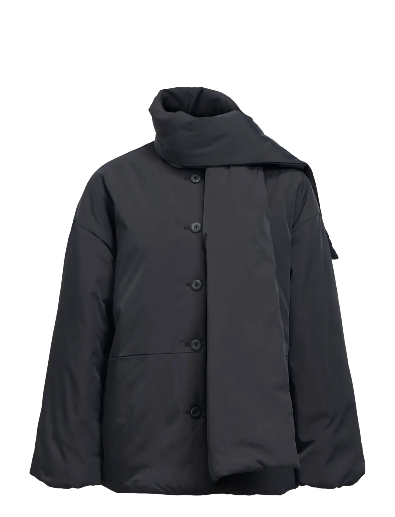 Object - OBJGEMMI L/S LO SCARF JACKET NOOS - black - 1