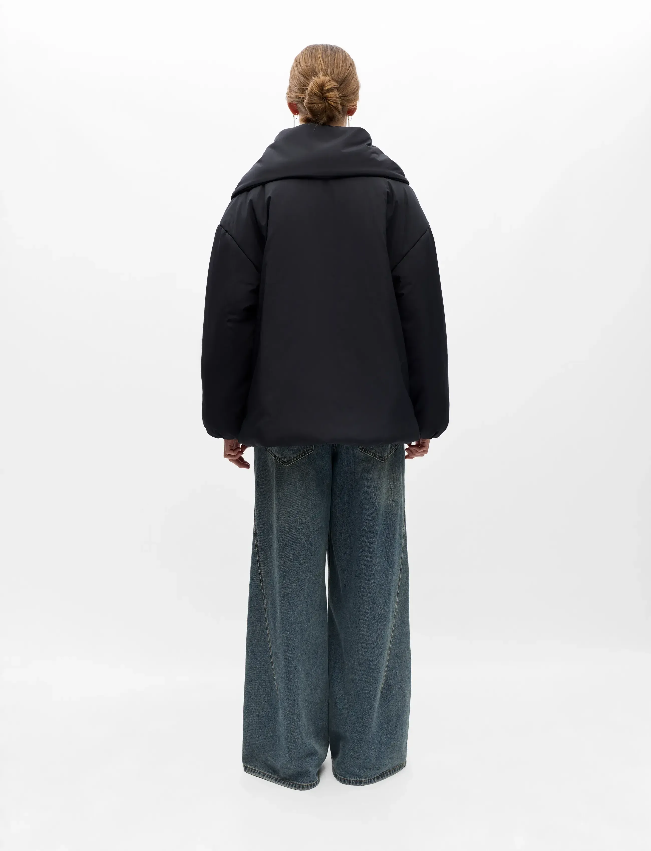 Object - OBJGEMMI L/S LO SCARF JACKET NOOS - black - 3