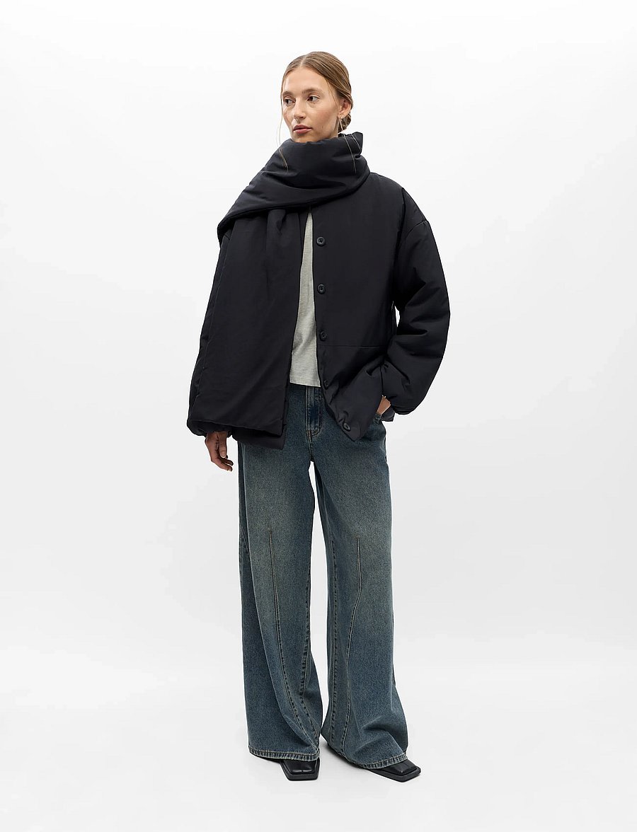 Object - OBJGEMMI L/S LO SCARF JACKET NOOS - black - 4
