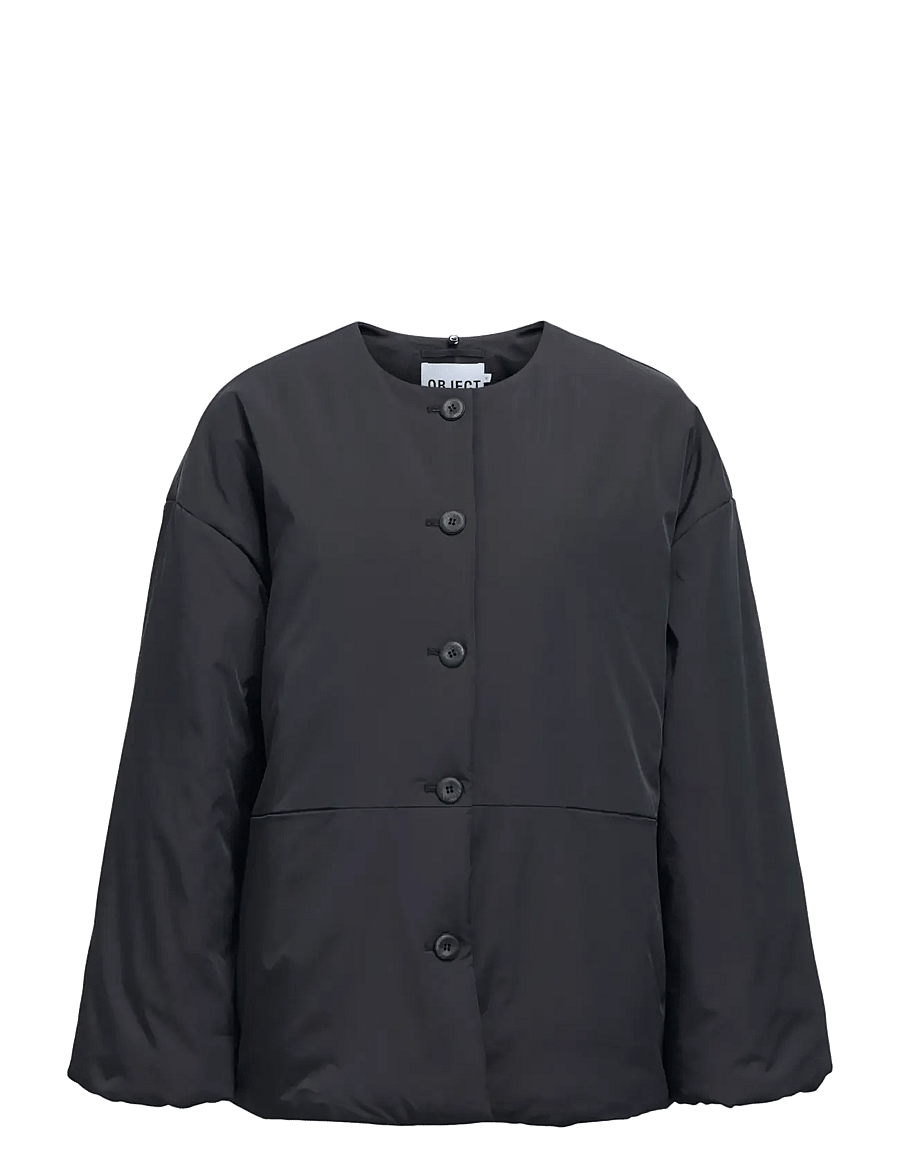 Object - OBJGEMMI L/S LO SCARF JACKET NOOS - black - 2