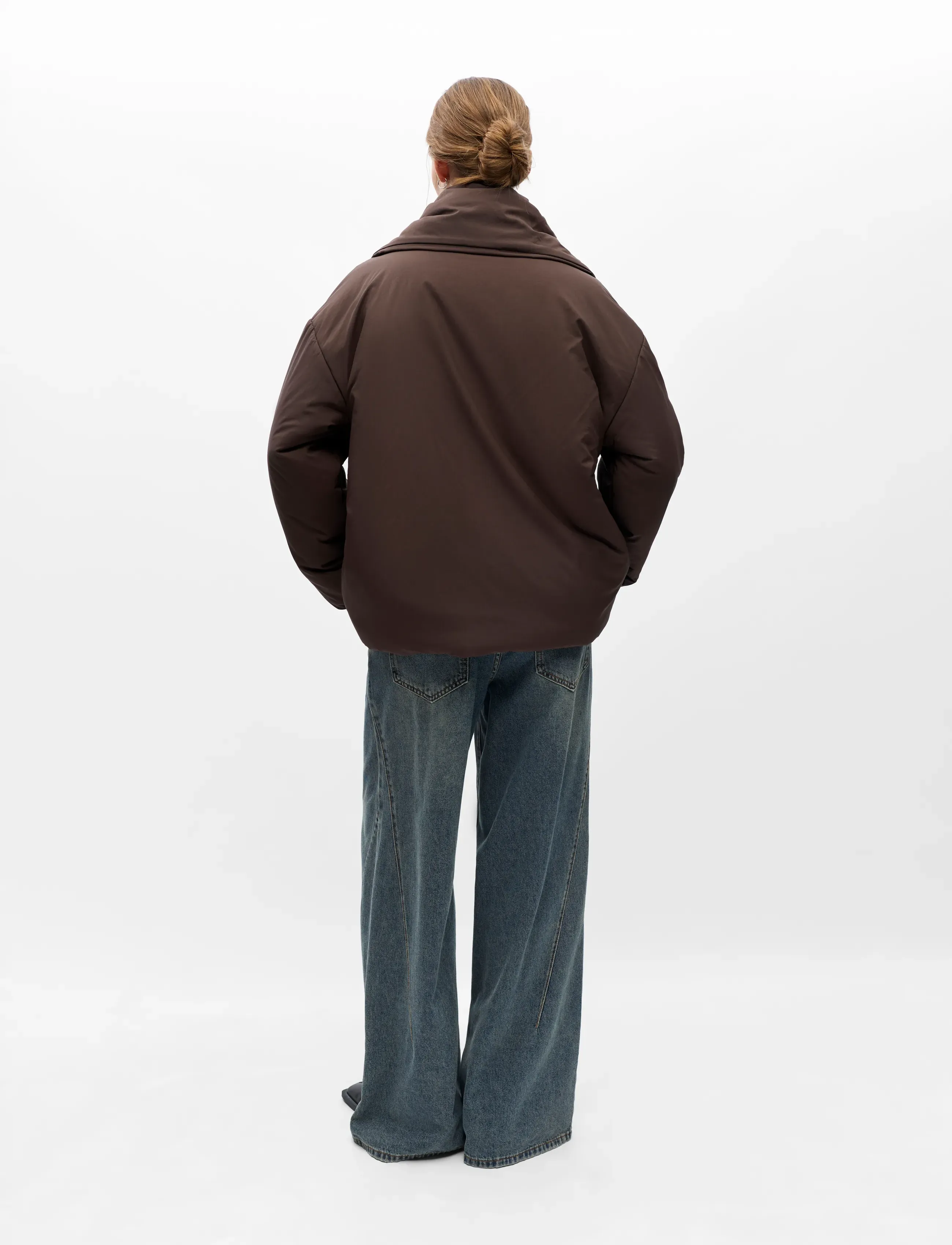 Object - OBJGEMMI L/S LO SCARF JACKET NOOS - seal brown - 3