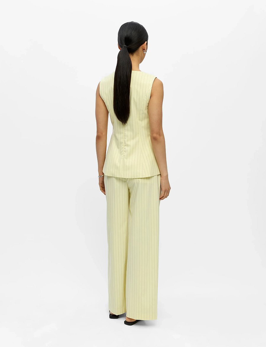 Object - OBJKASJA SL RE PEPLUM TOP E LE 26 - varrukateta pluusid - tender yellow - 2
