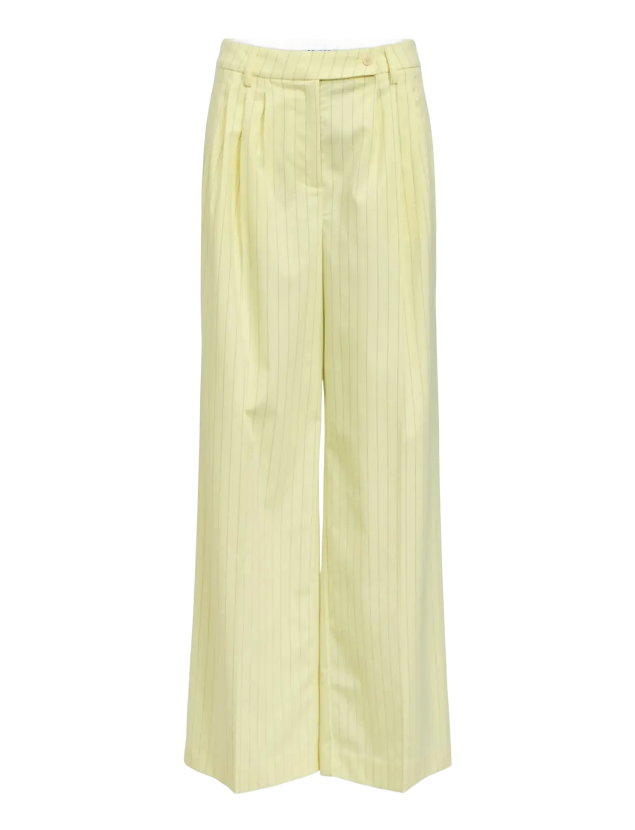 Object - OBJKASJA HW LO WIDE PANT E LE 26 - tender yellow - 1