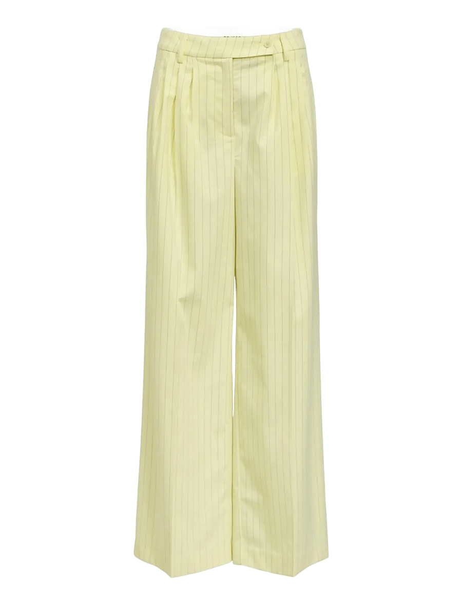 Object - OBJKASJA HW LO WIDE PANT E LE 26 - hosen mit weitem bein - tender yellow - 1