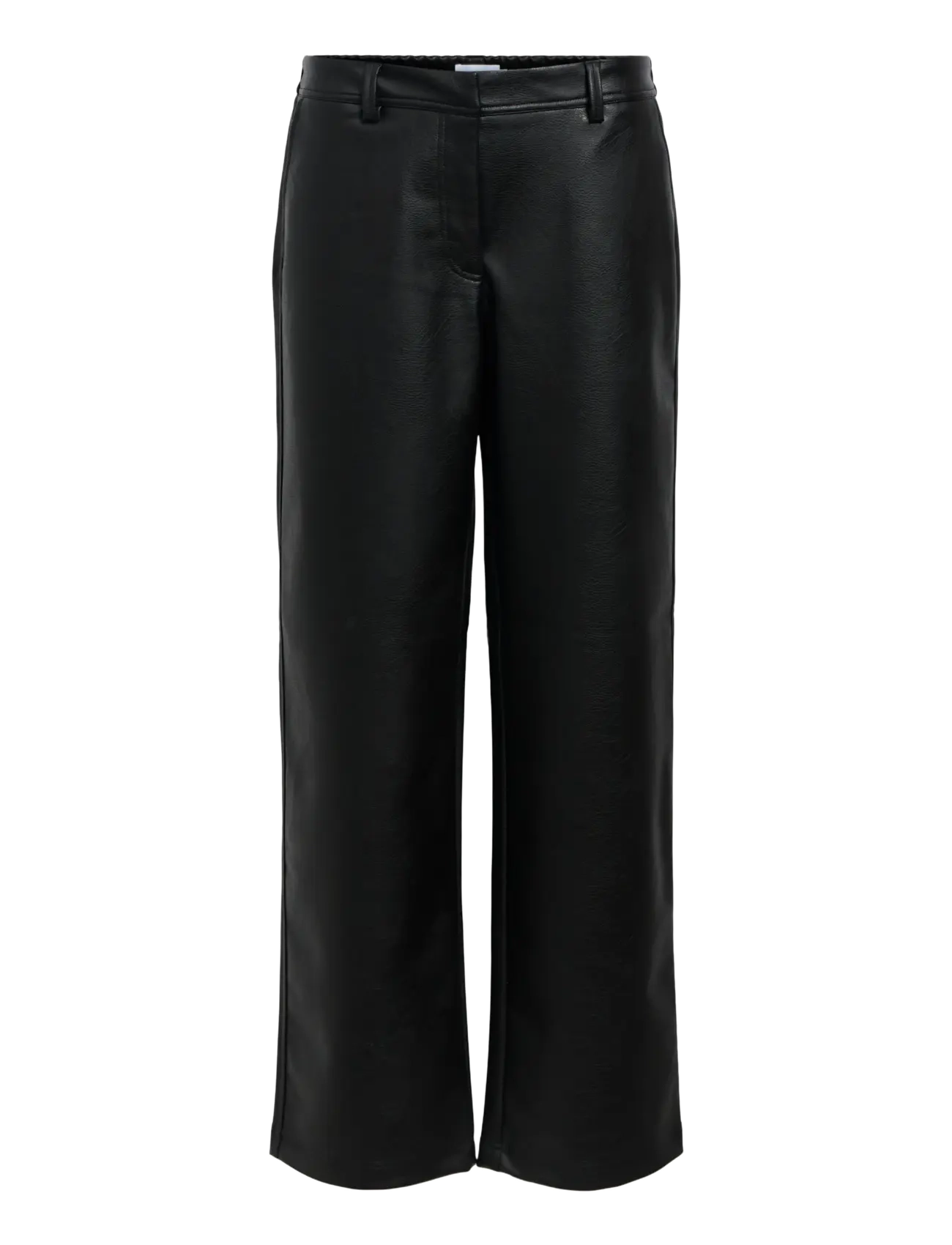 Object OBJLIVA MW WIDE PANTS NOOS - Lederhosen - BLACK / black