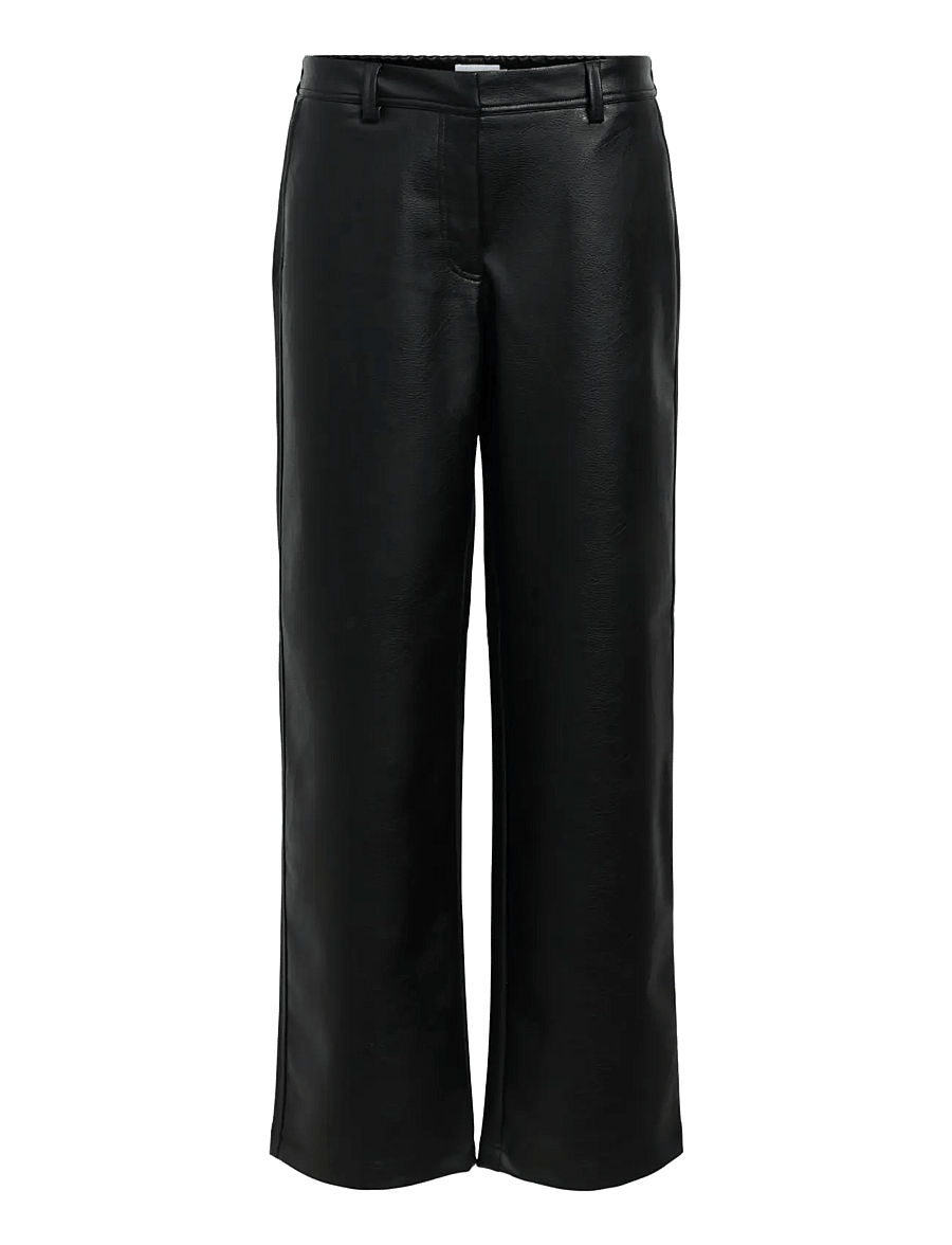 Object - OBJLIVA MW WIDE PANTS NOOS - black - 0