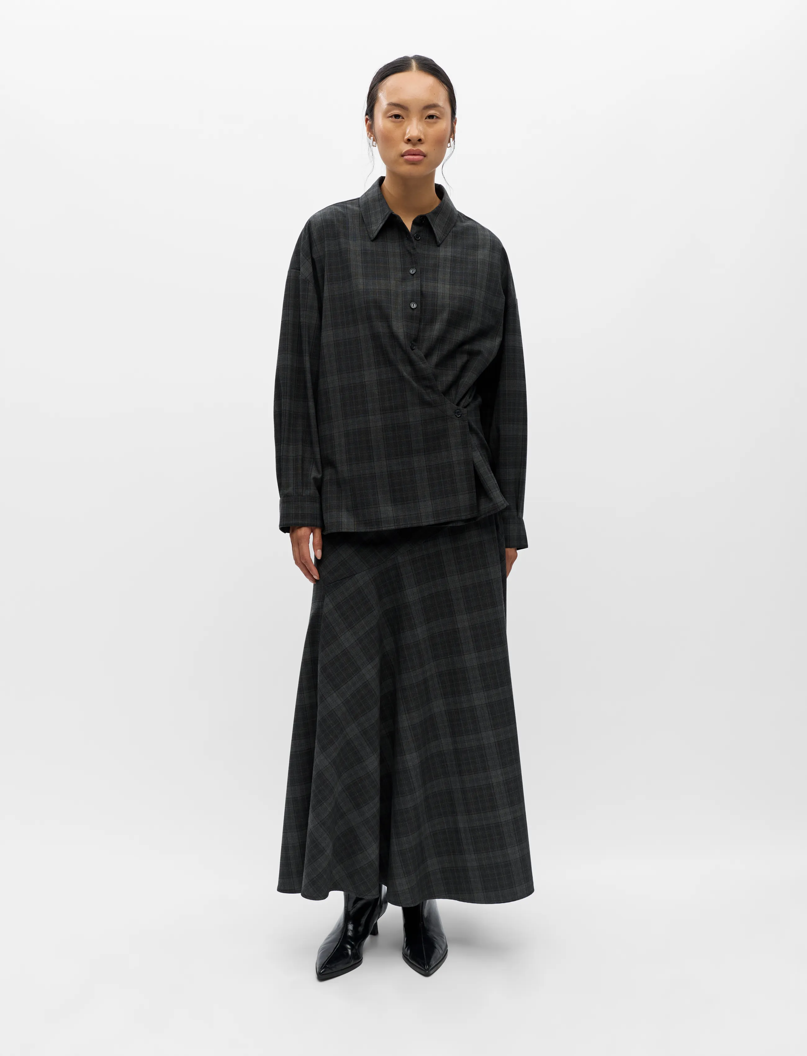 Object - OBJDIENA L/S RE SHIRT 146 - black - 0