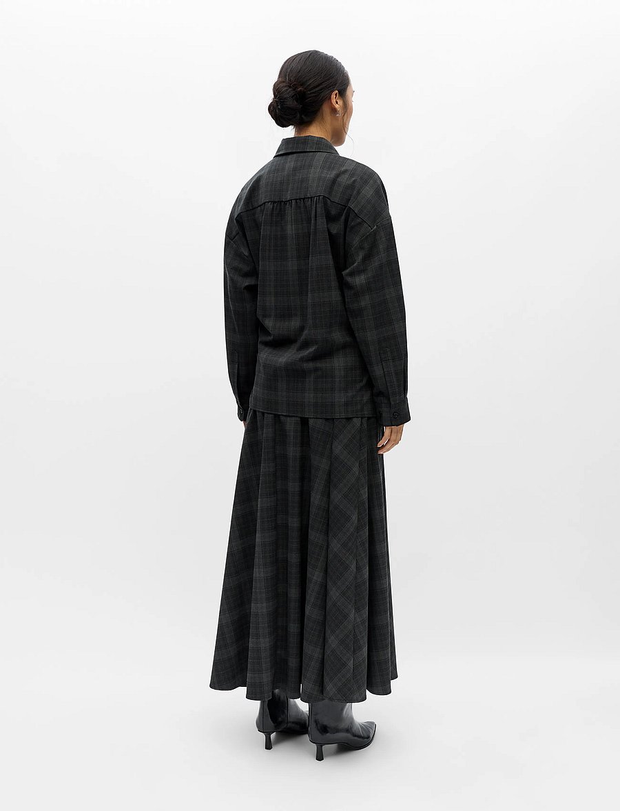 Object - OBJDIENA L/S RE SHIRT 146 - langærmede skjorter - black - 2