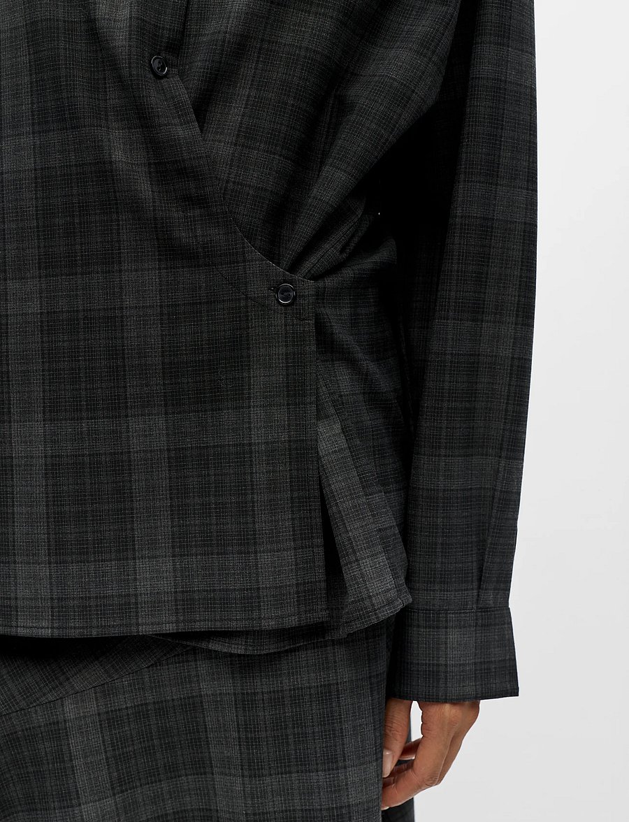 Object - OBJDIENA L/S RE SHIRT 146 - langærmede skjorter - black - 3