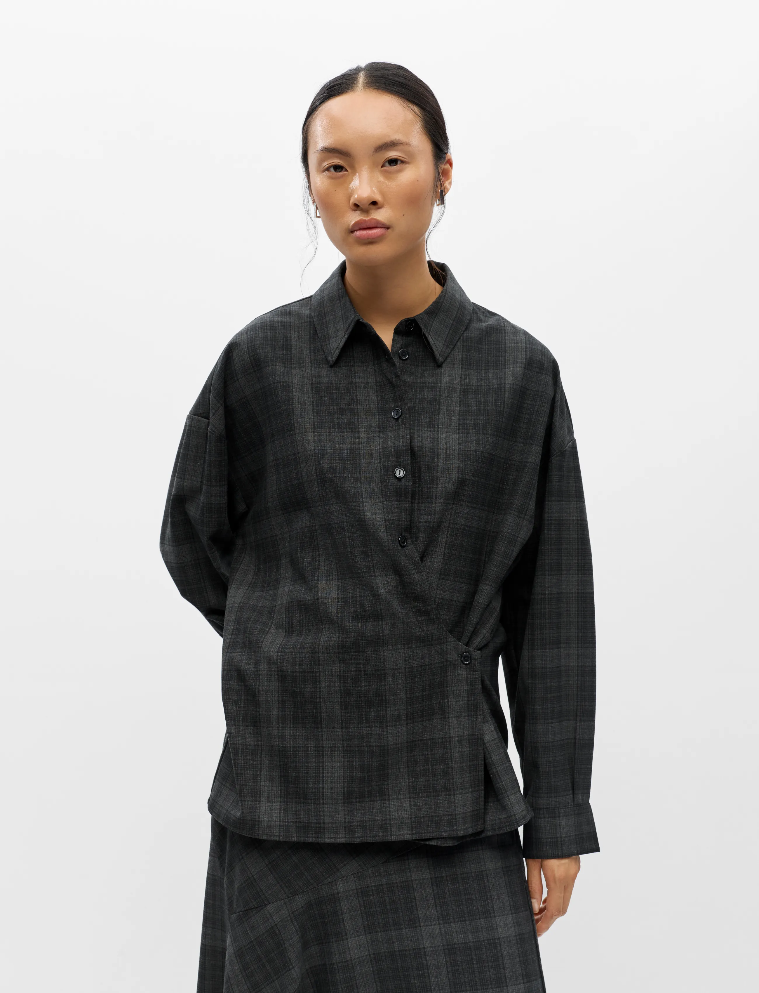 Object - OBJDIENA L/S RE SHIRT 146 - black - 4