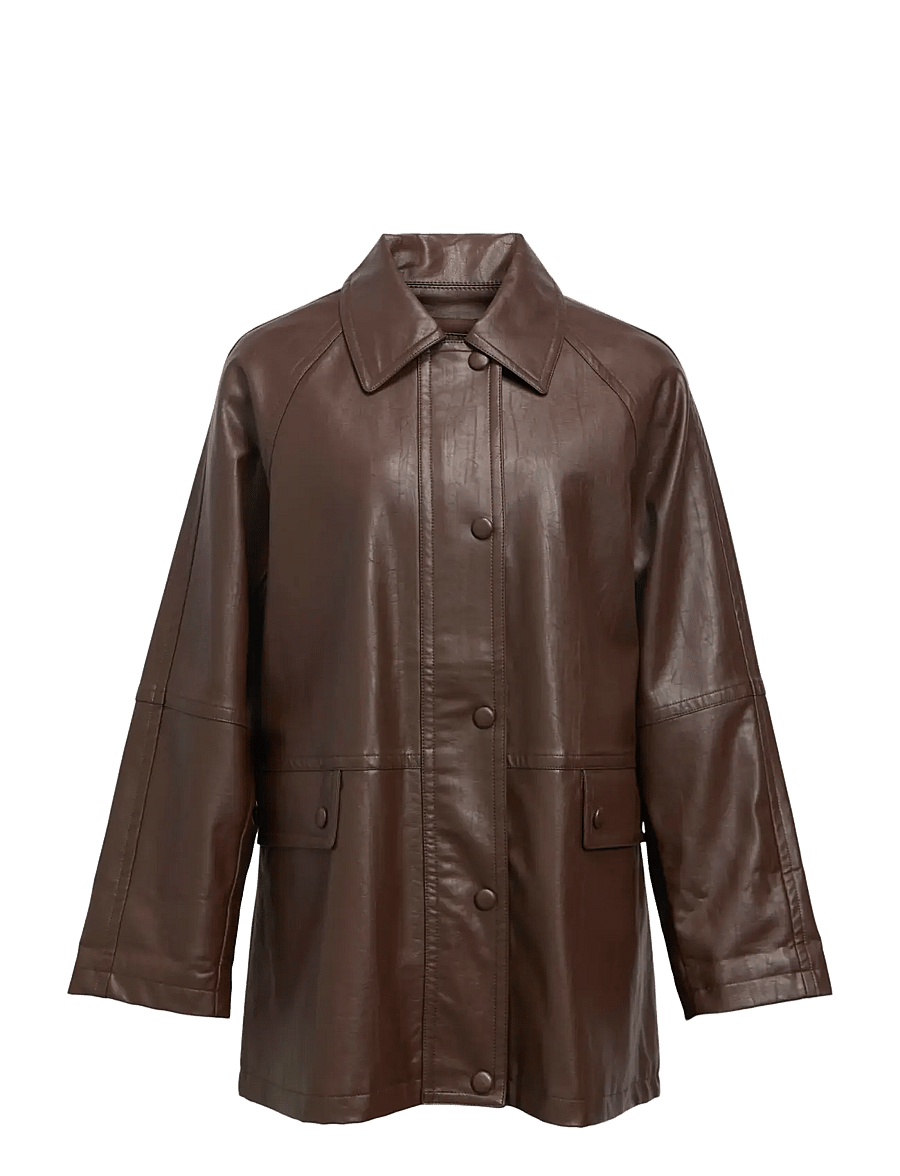 Object - OBJOLIVE L/S RE JACKET 146 - seal brown - 0
