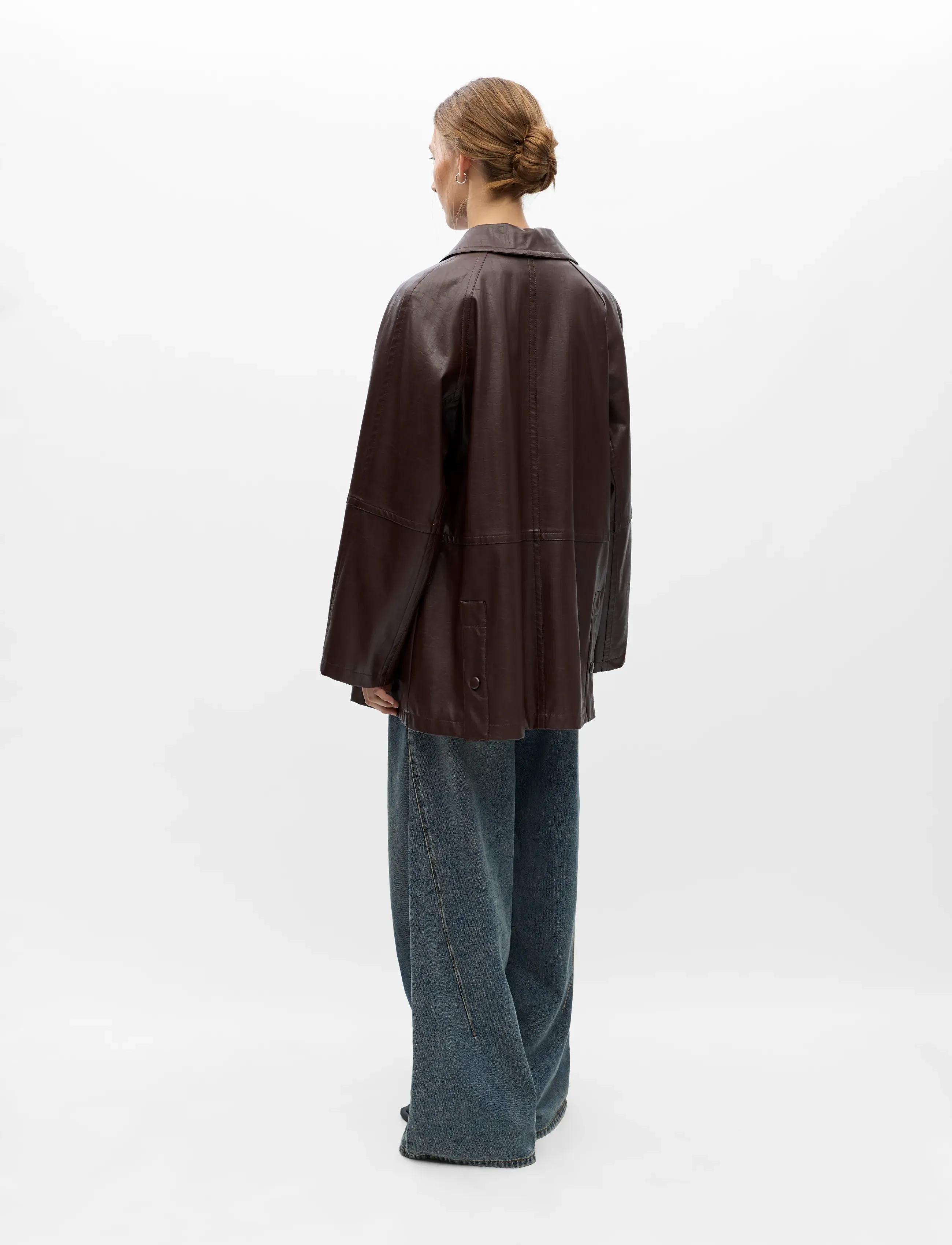 Object - OBJOLIVE L/S RE JACKET 146 - utility-jacken - seal brown - 2