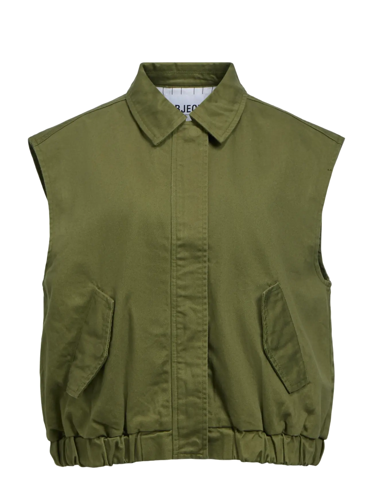 Object OBJNANDA S/L LO WAISTCOAT 146 - Tøj - BRONZE GREEN / khaki/green