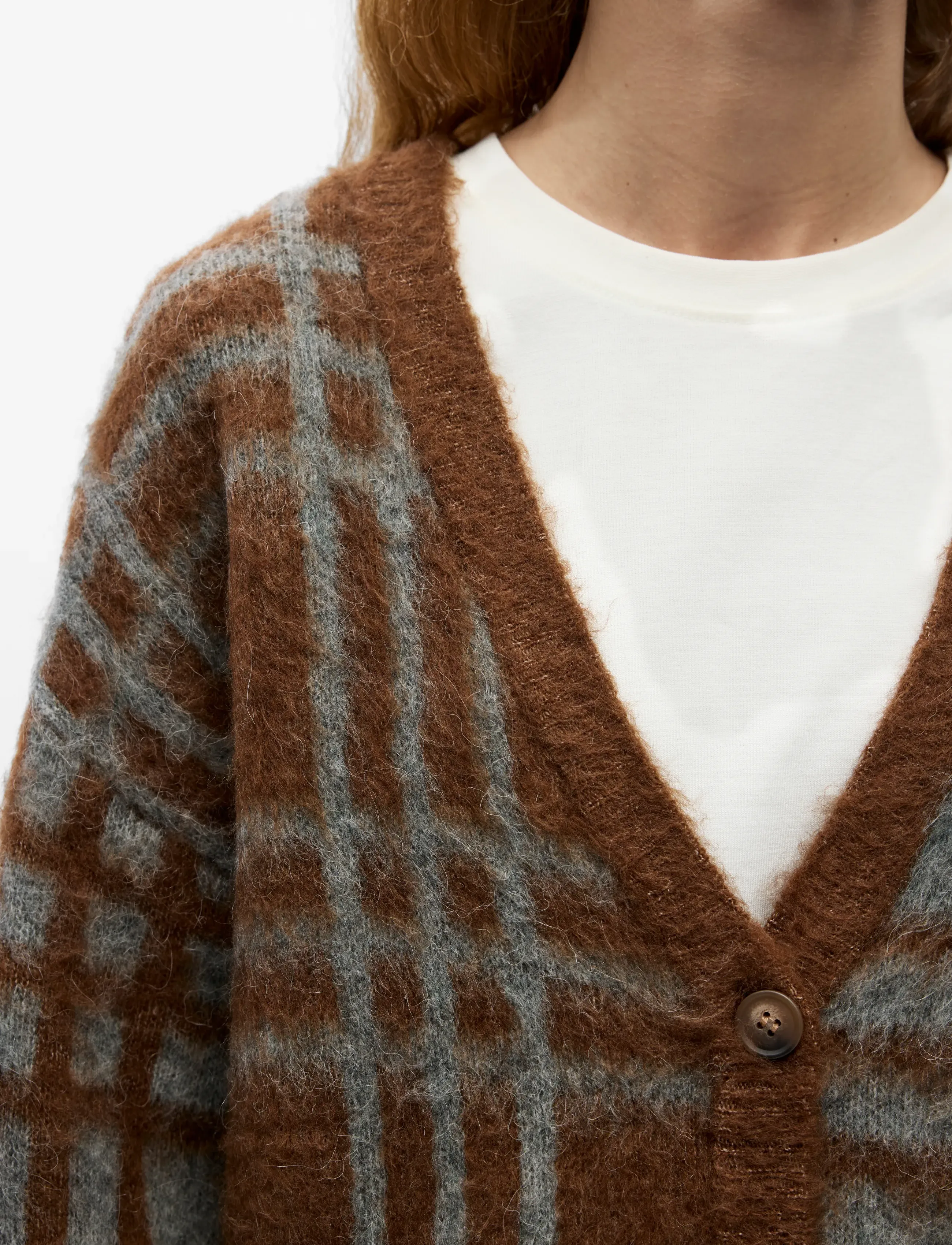 Object - OBJPIPSY L/S LO KNIT CARDIGAN 146 - carafe - 4