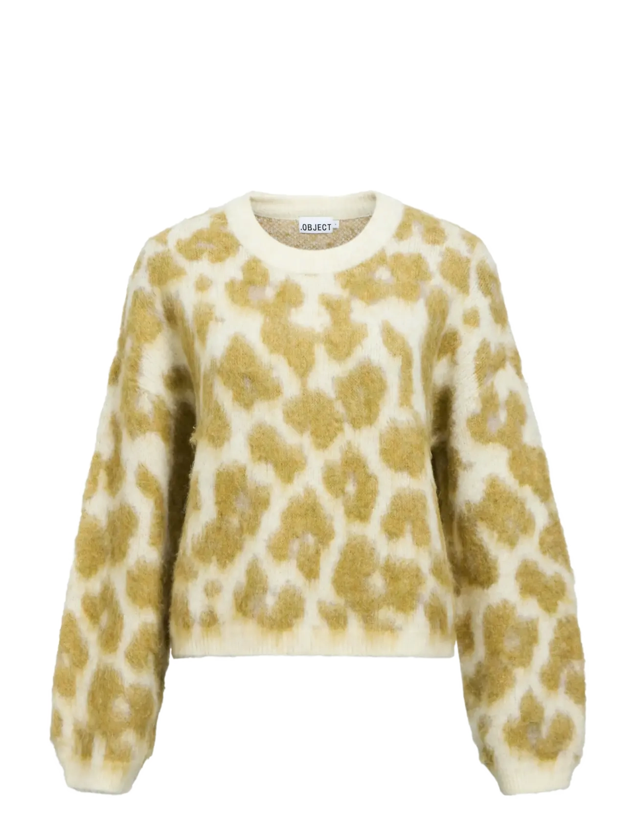 Object - OBJPIPSY L/S RE KNIT PULLOVER 146 - birch - 1