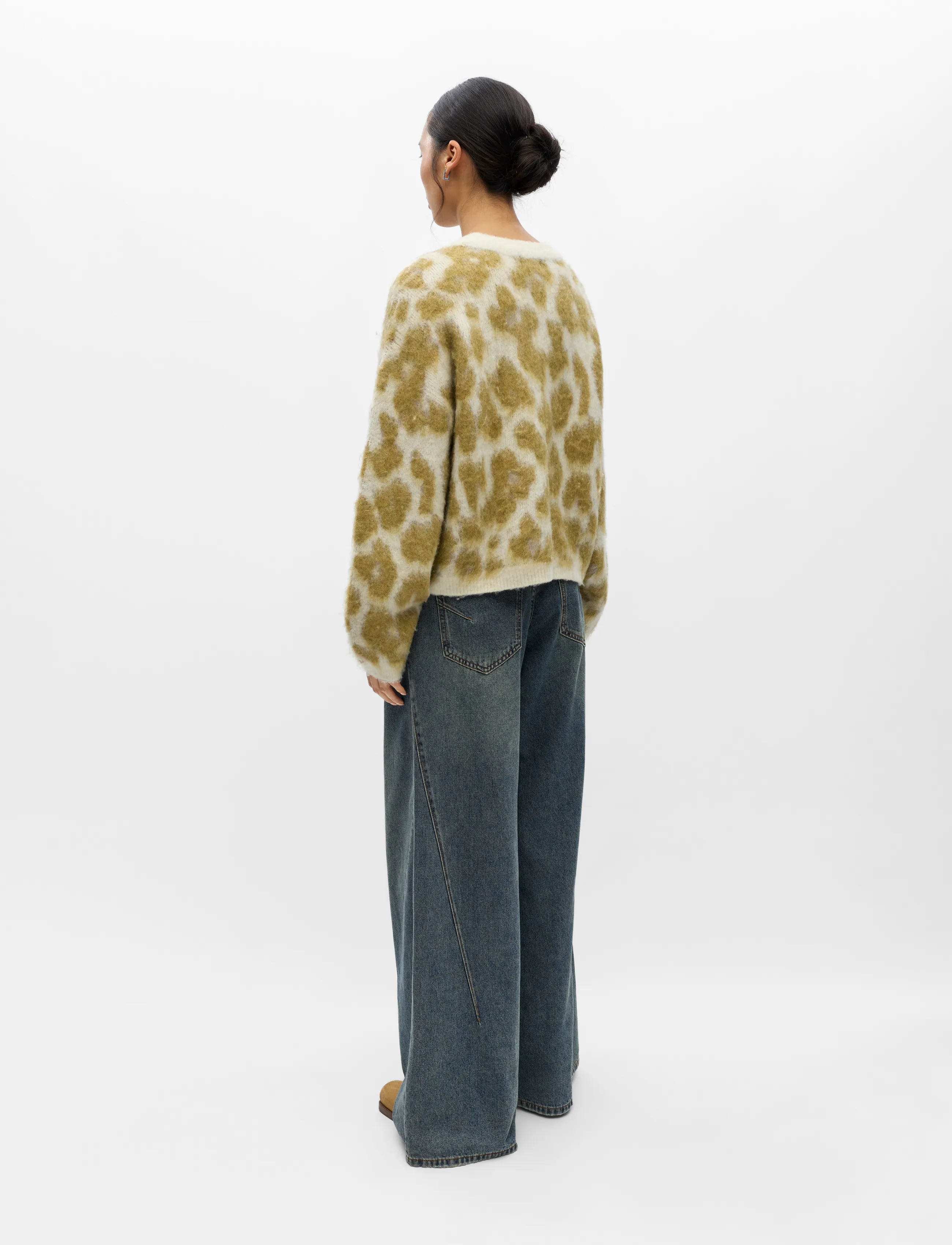 Object - OBJPIPSY L/S RE KNIT PULLOVER 146 - birch - 2