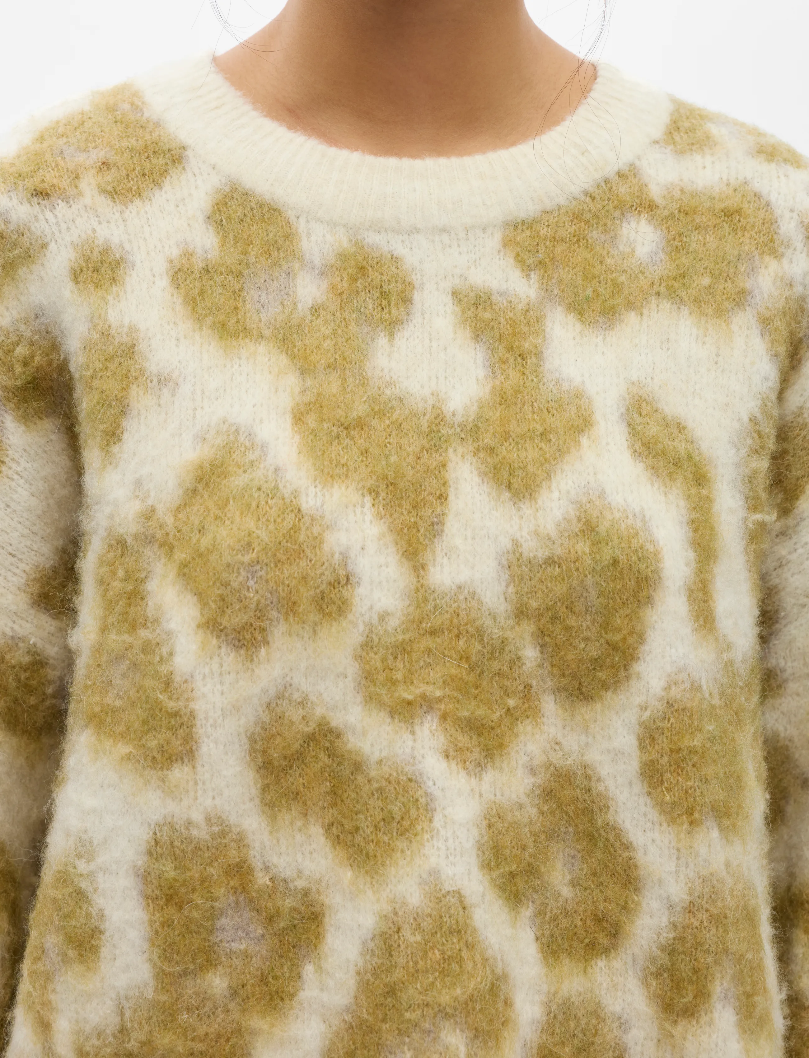 Object - OBJPIPSY L/S RE KNIT PULLOVER 146 - birch - 3