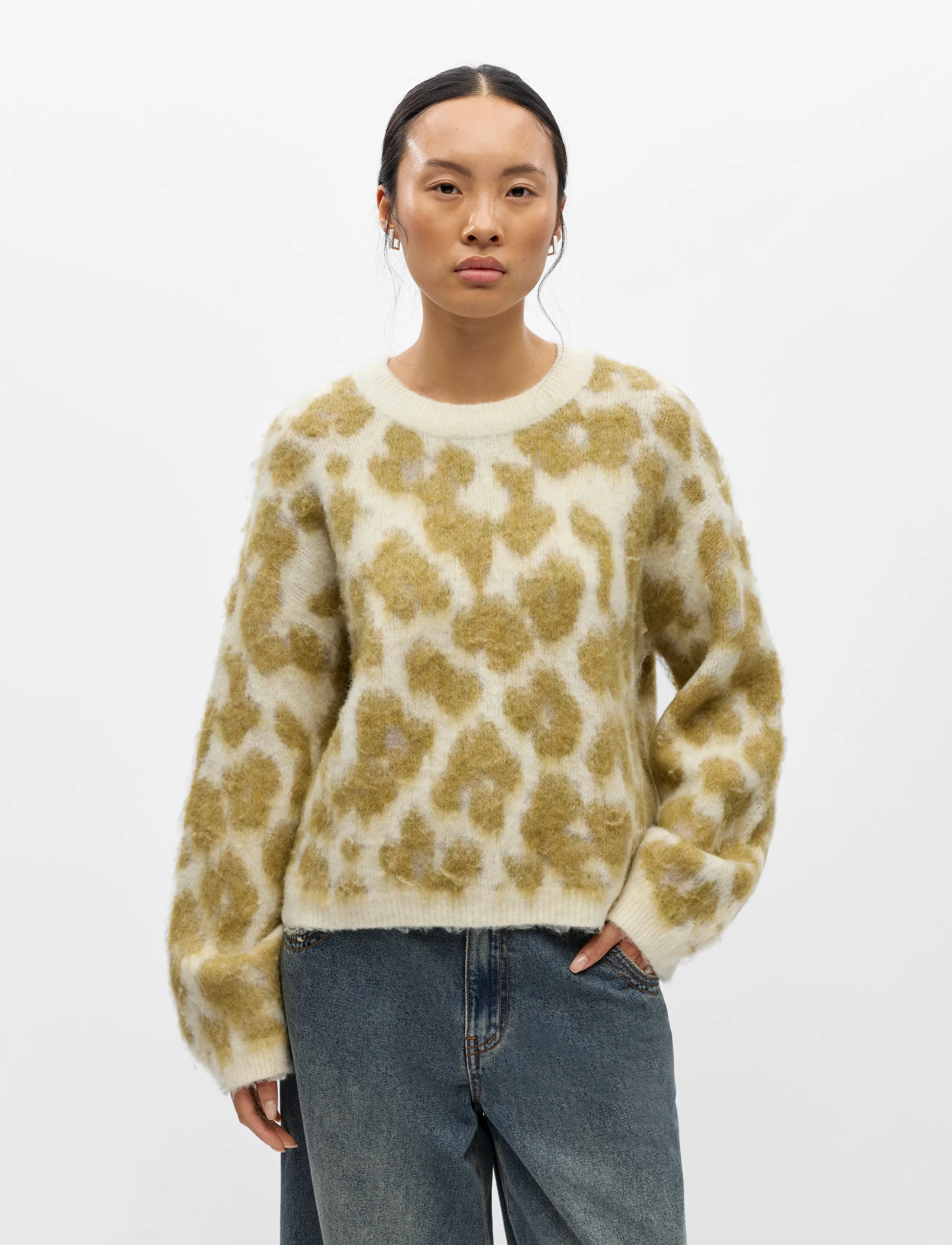 Object - OBJPIPSY L/S RE KNIT PULLOVER 146 - birch - 4