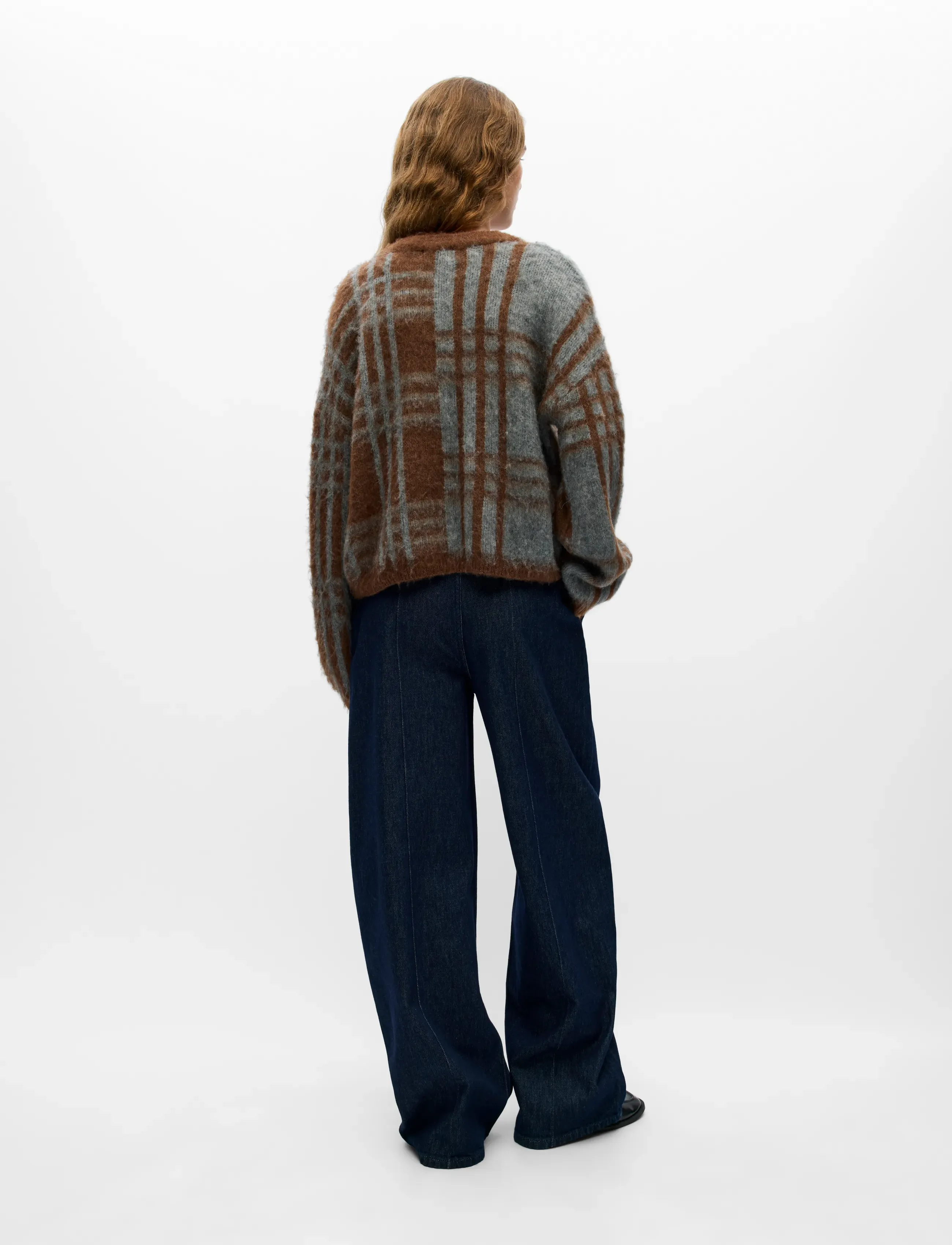 Object - OBJPIPSY L/S RE KNIT PULLOVER 146 - carafe - 2