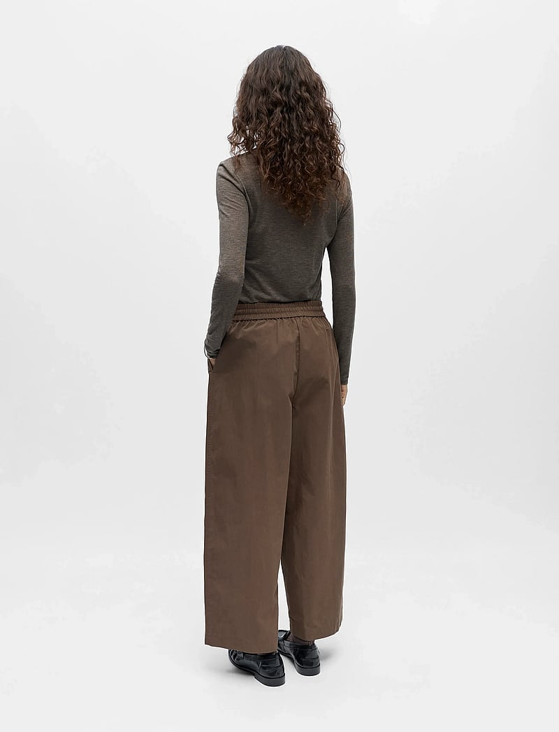 Object - OBJBERTA MW BARREL PANT E DIV - barrel-hosen - seal brown - 2