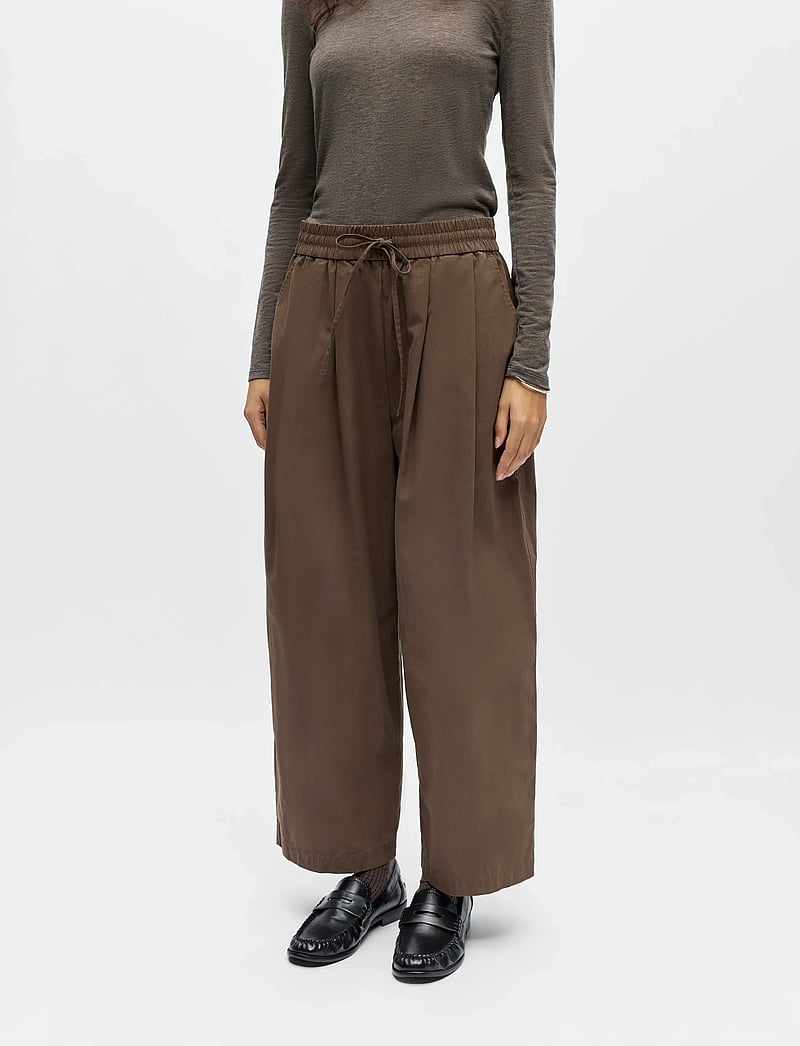 Object - OBJBERTA MW BARREL PANT E DIV - barrel-hosen - seal brown - 5
