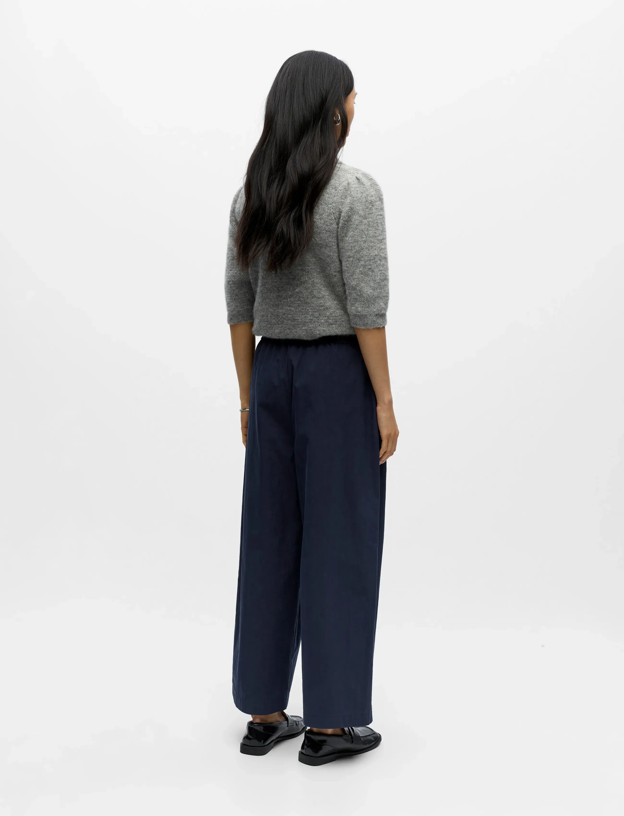 Object - OBJBERTA MW BARREL PANT E DIV - hosen mit geradem bein - sky captain - 2