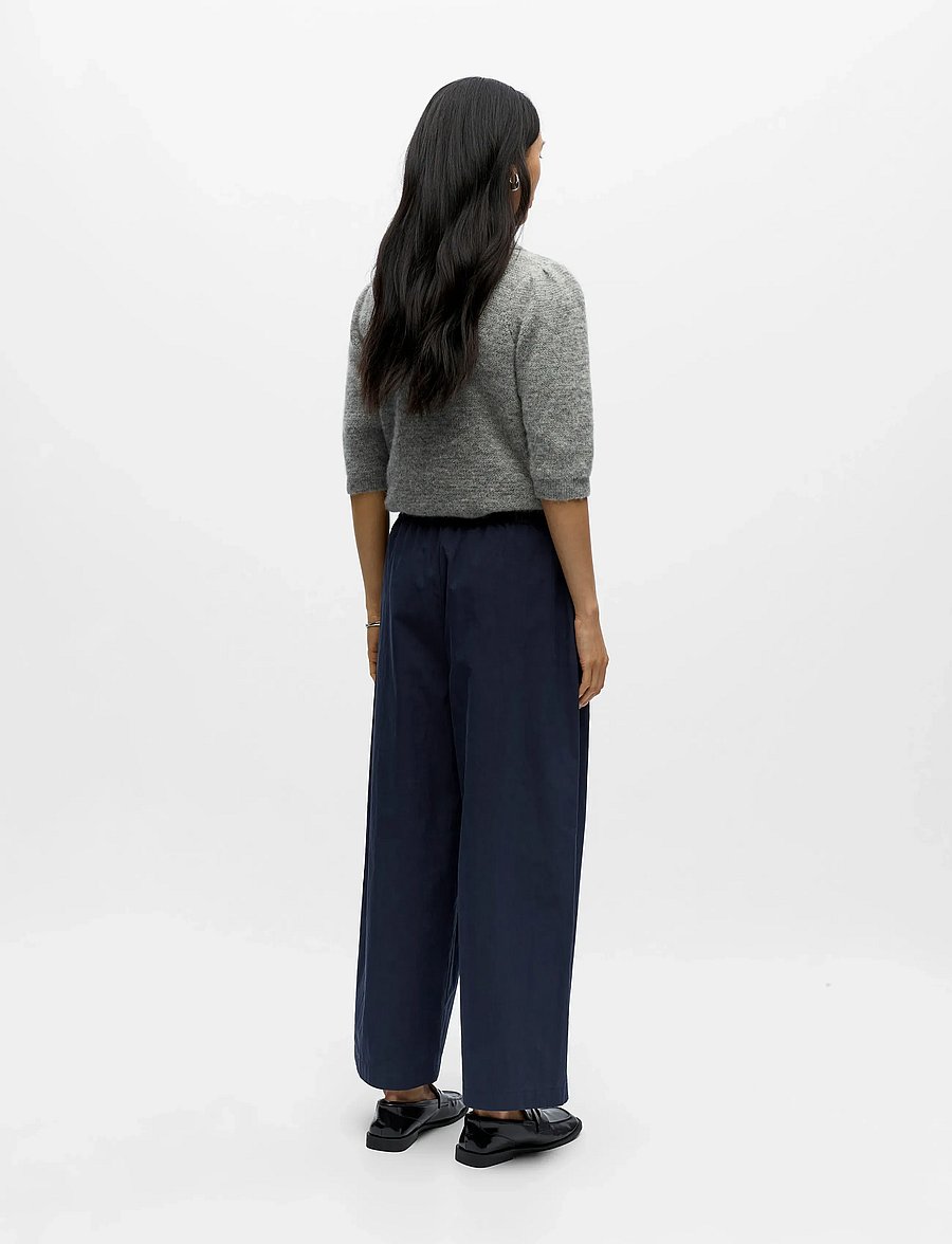Object - OBJBERTA MW BARREL PANT E DIV - hosen mit geradem bein - sky captain - 2
