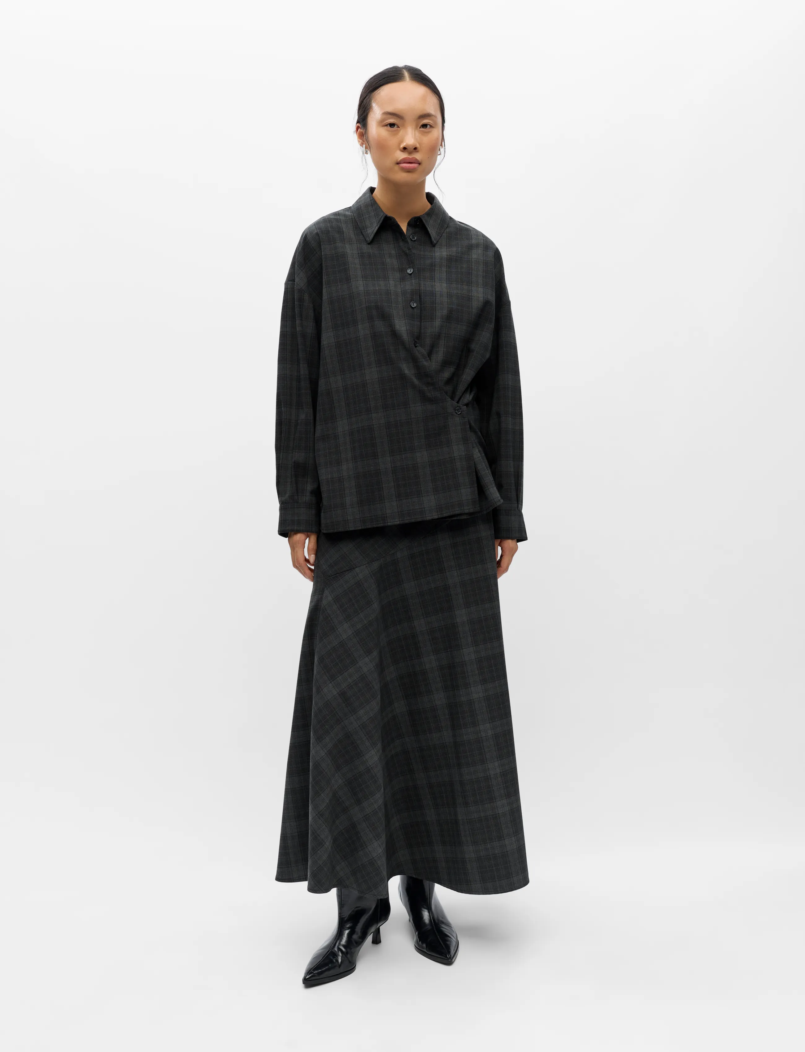 Object OBJDIENA HW LONG SKIRT 146 - Nederdele - BLACK / black