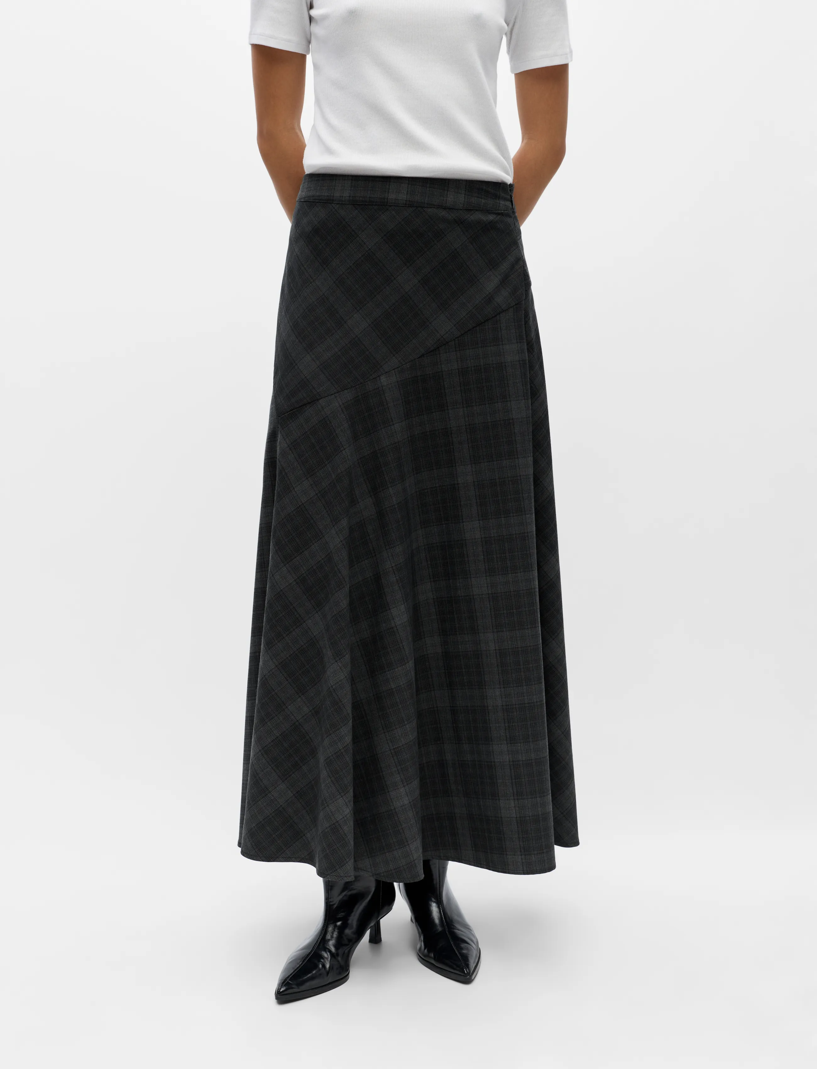 Object - OBJDIENA HW LONG SKIRT 146 - maxi nederdele - black - 3
