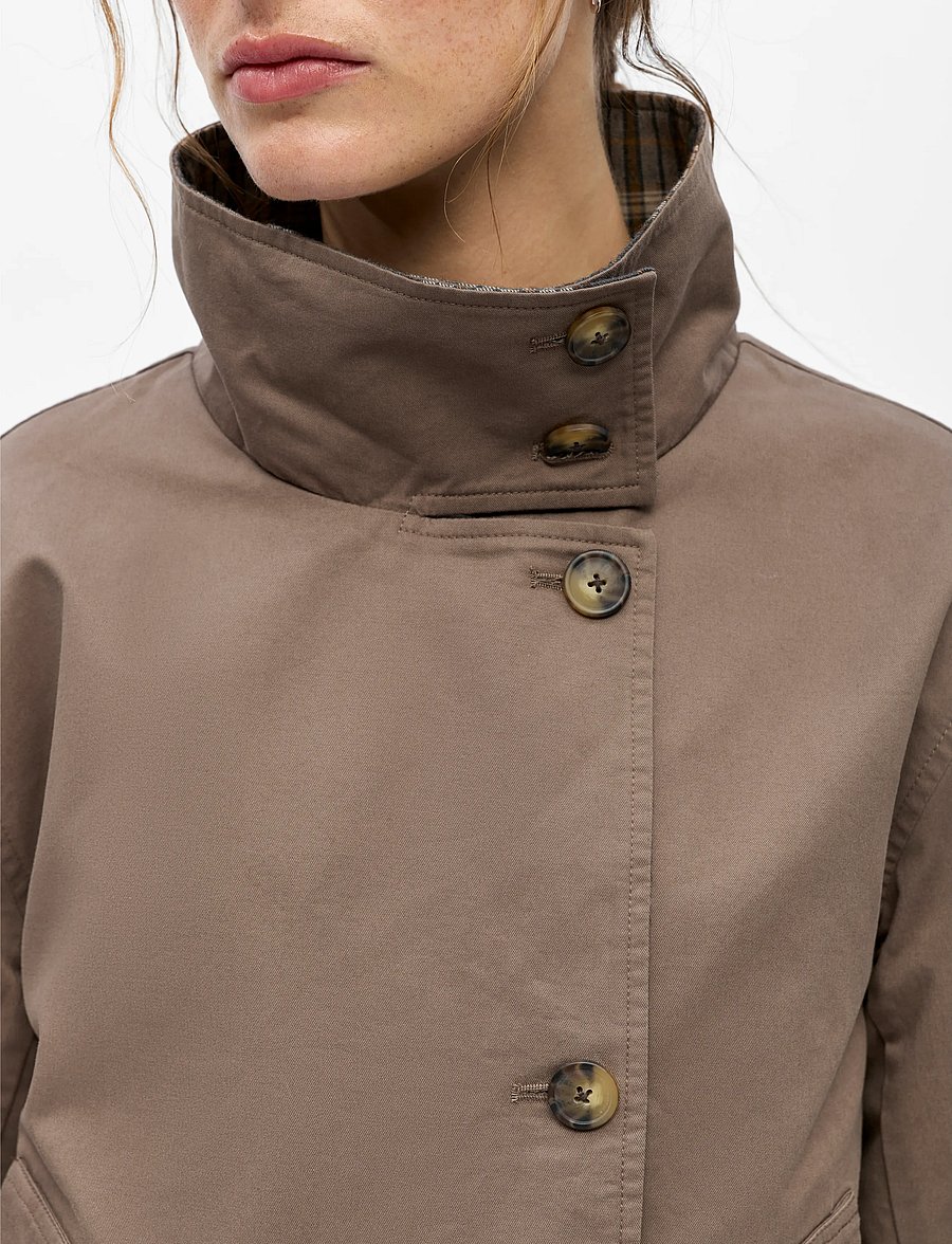 Object - OBJGRO REVERSIBLE LS SHORT JACKET NOOS - morel - 4