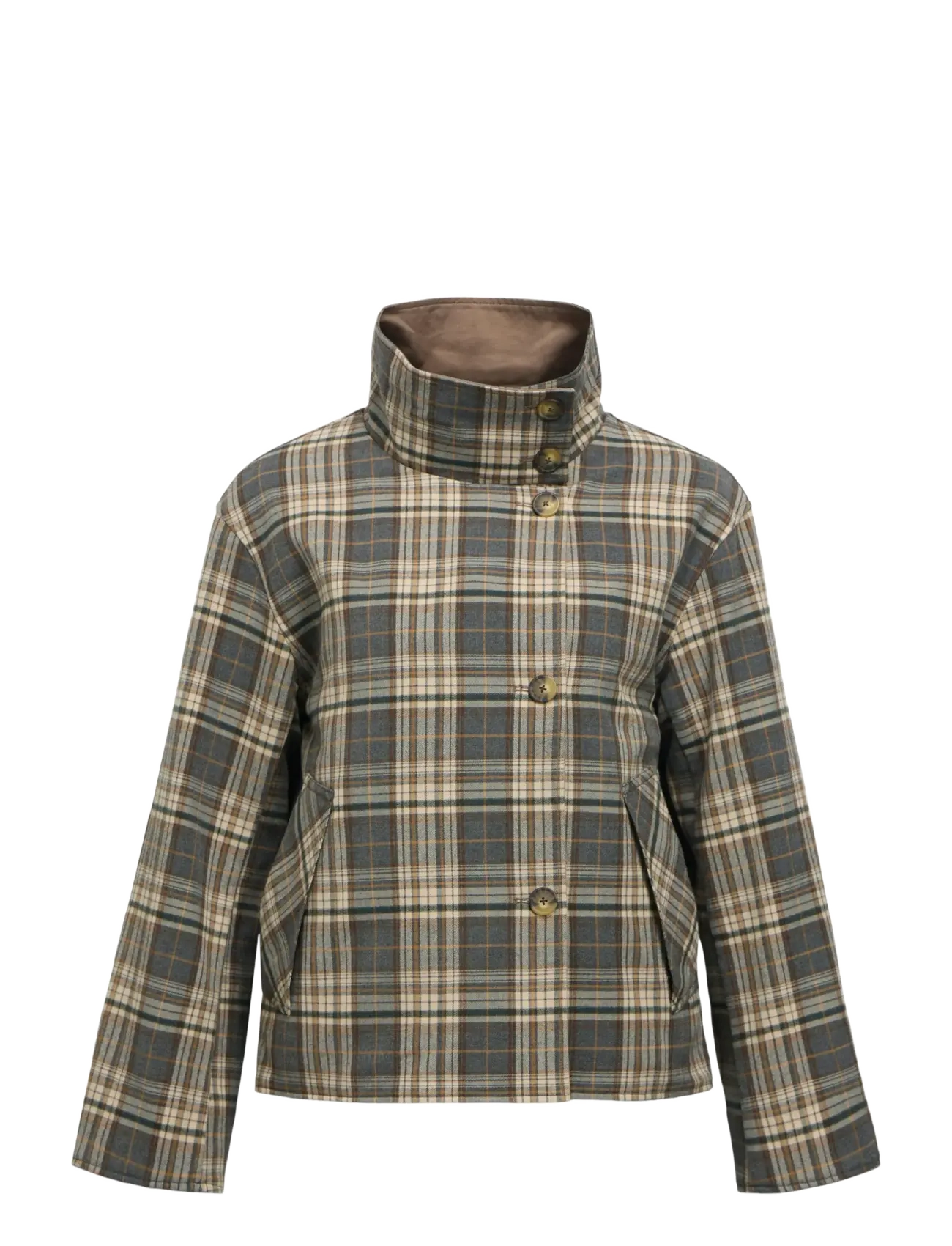 Object - OBJGRO REVERSIBLE LS SHORT JACKET NOOS - morel - 2