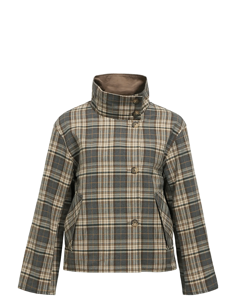 Object - OBJGRO REVERSIBLE LS SHORT JACKET NOOS - morel - 2