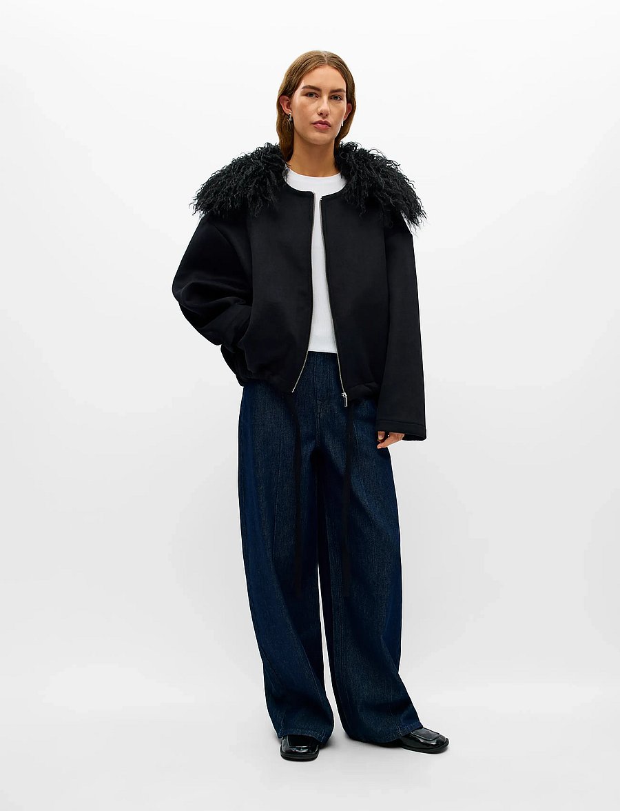 Object - OBJSHAGGY MOORE BOMBER JACKET 146 - black - 0