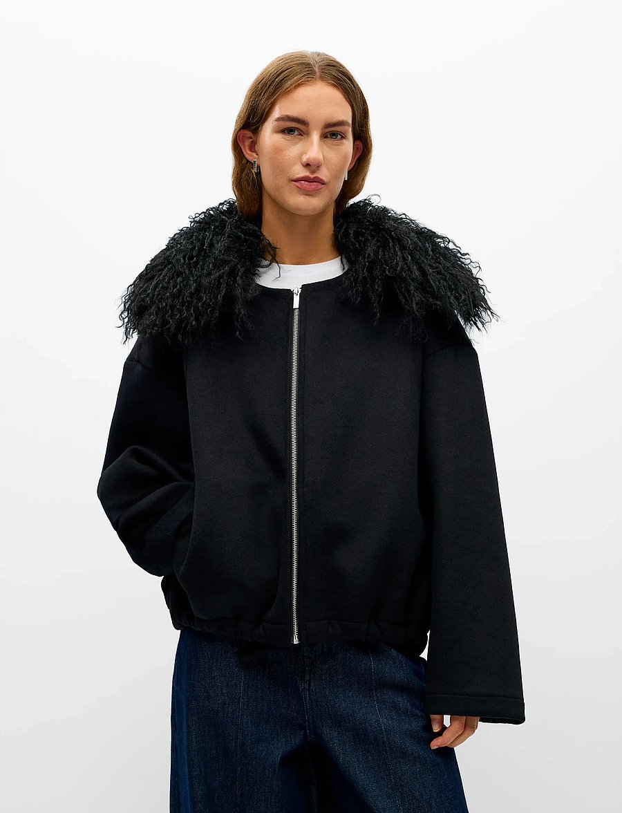 Object - OBJSHAGGY MOORE BOMBER JACKET 146 - black - 3