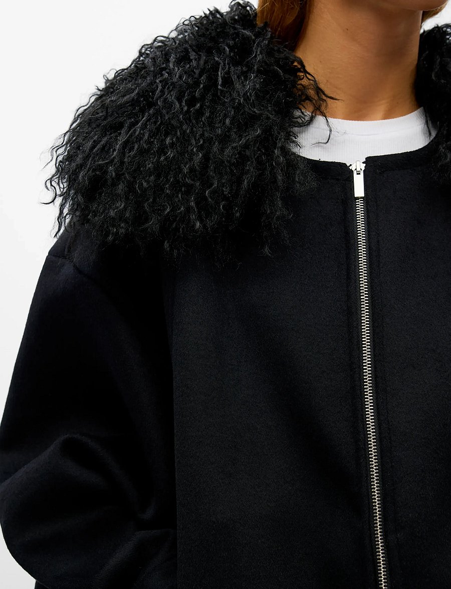 Object - OBJSHAGGY MOORE BOMBER JACKET 146 - black - 4