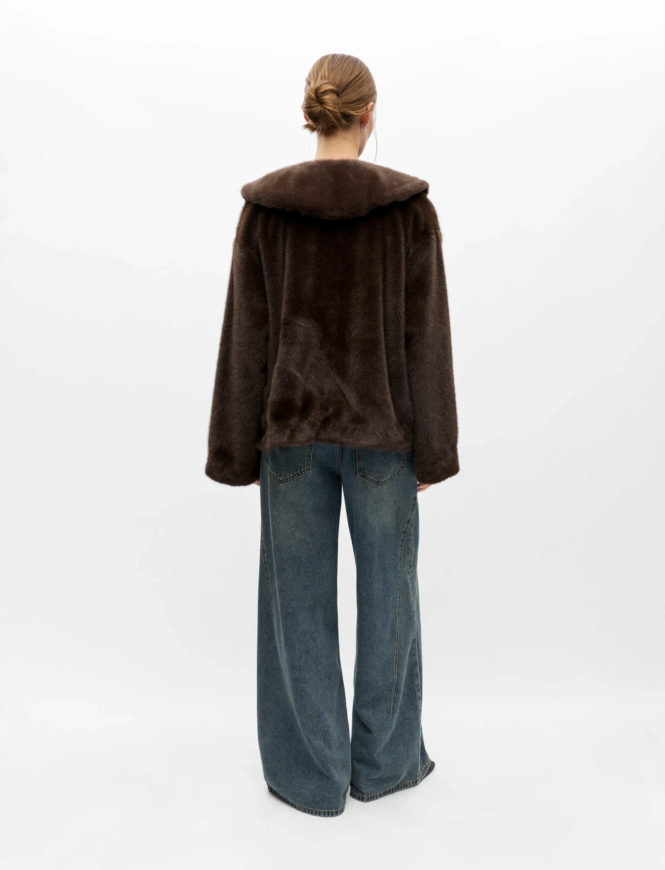 Object - OBJCARLA COLLAR SHORT JACKET 146 - fuskpäls - carafe - 3