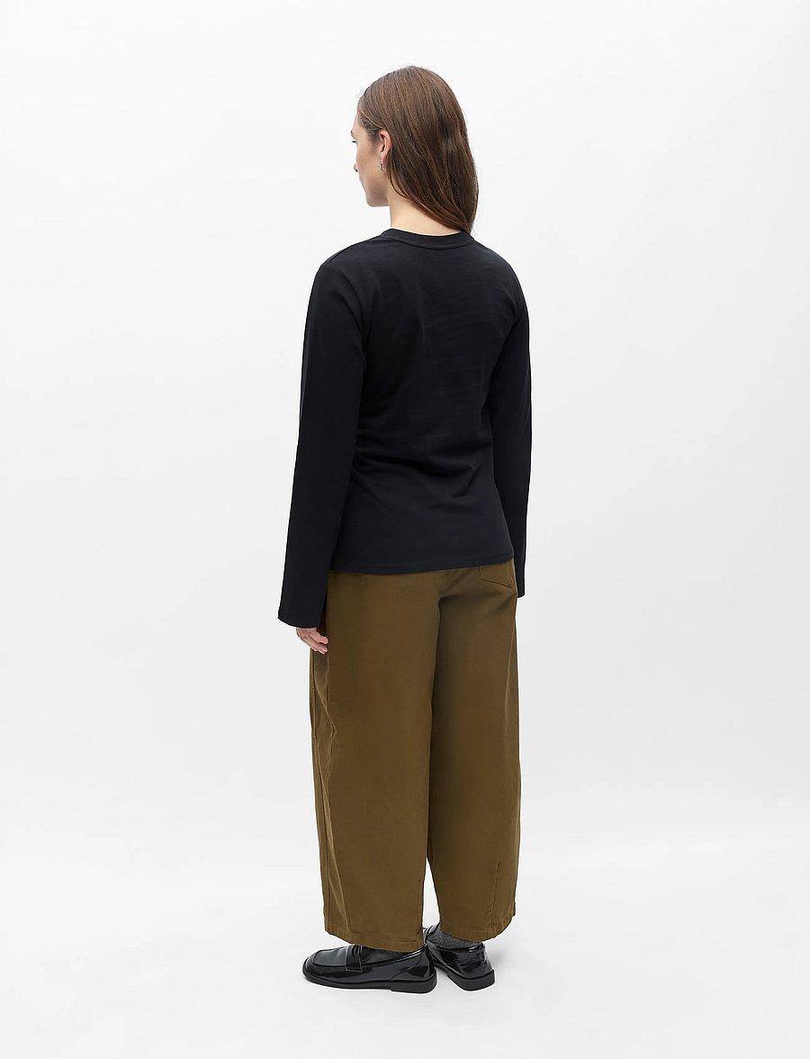 Object - OBJGIMA KAIJA L/S RE TIE T-SHIRT 146 - langærmede toppe - black - 2