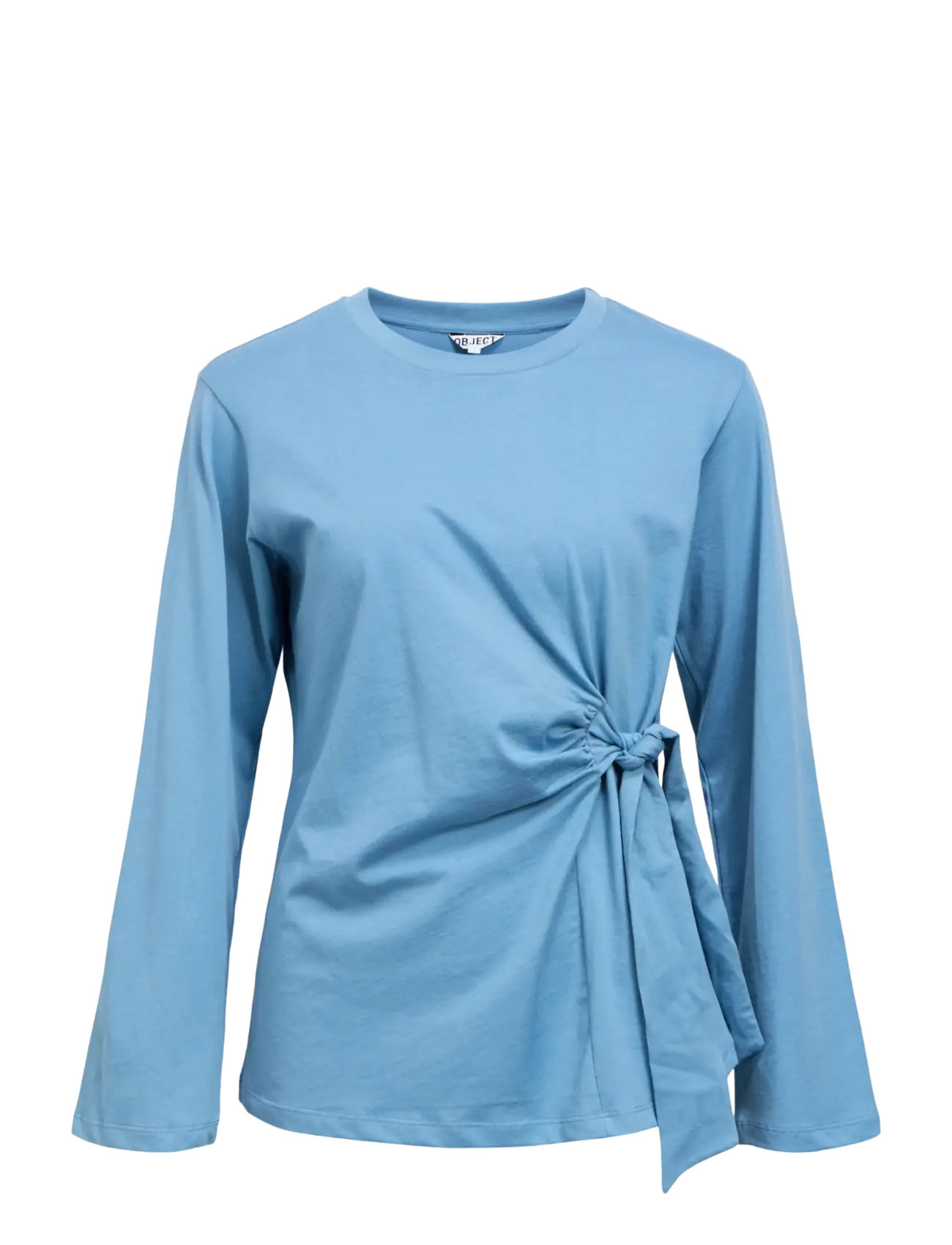 Object OBJGIMA KAIJA L/S RE TIE T-SHIRT 146 - T-Shirts & Tops - BLUE SHADOW / blue
