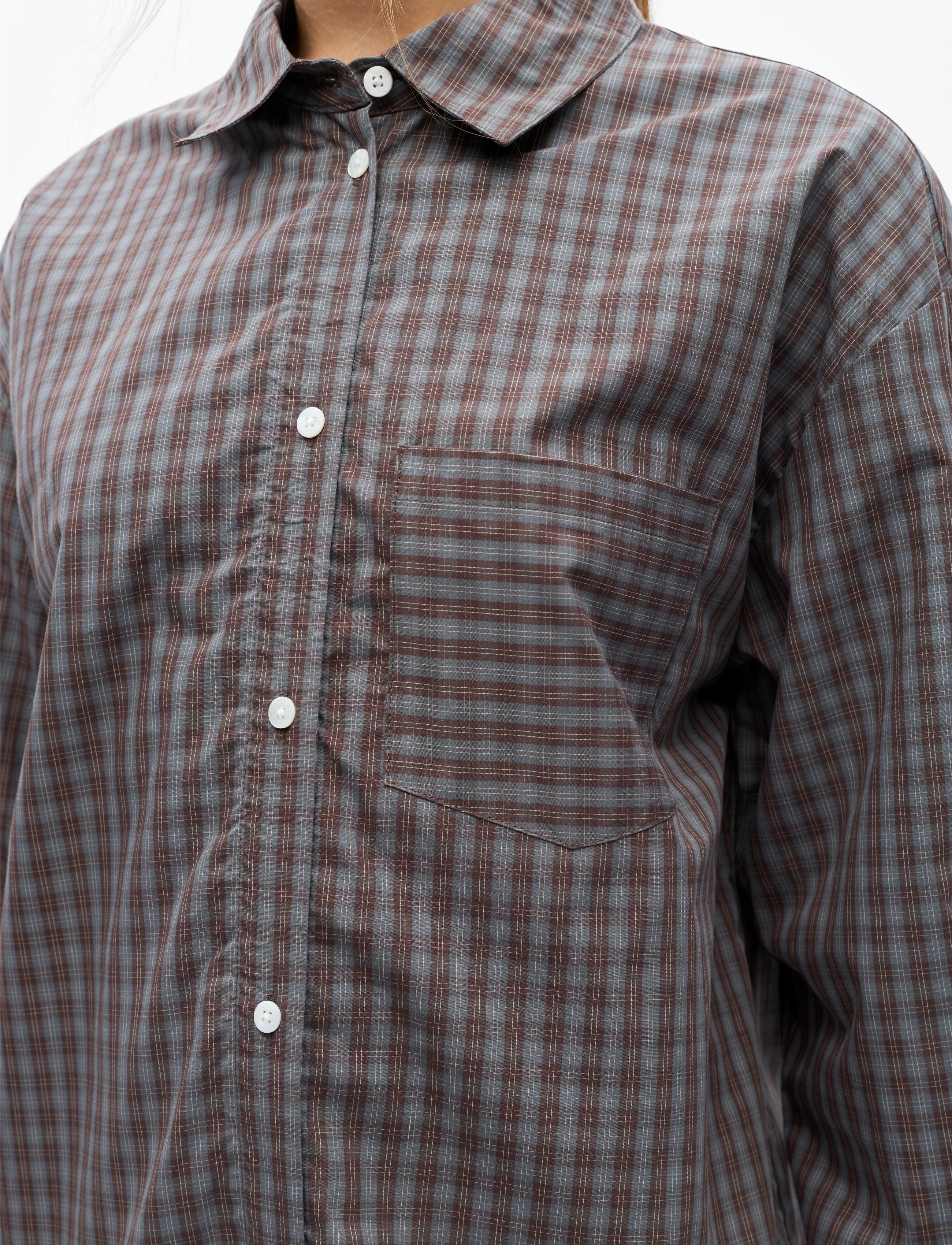 Object - OBJZILA L/S RE SHIRT NOOS - grey - 4