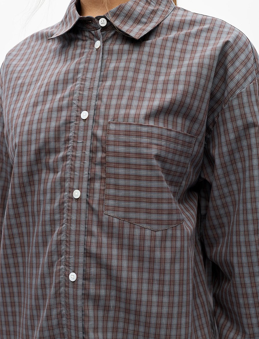 Object - OBJZILA L/S RE SHIRT NOOS - pikkade varrukatega särgid - grey - 4