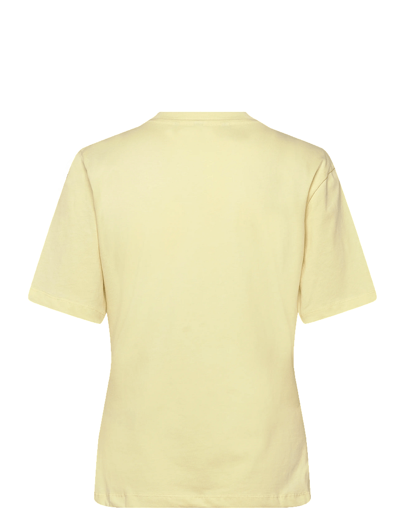 Object - OBJGIMA S/S FITTED TEE E SS FAIR 26 - t-shirts - tender yellow - 1
