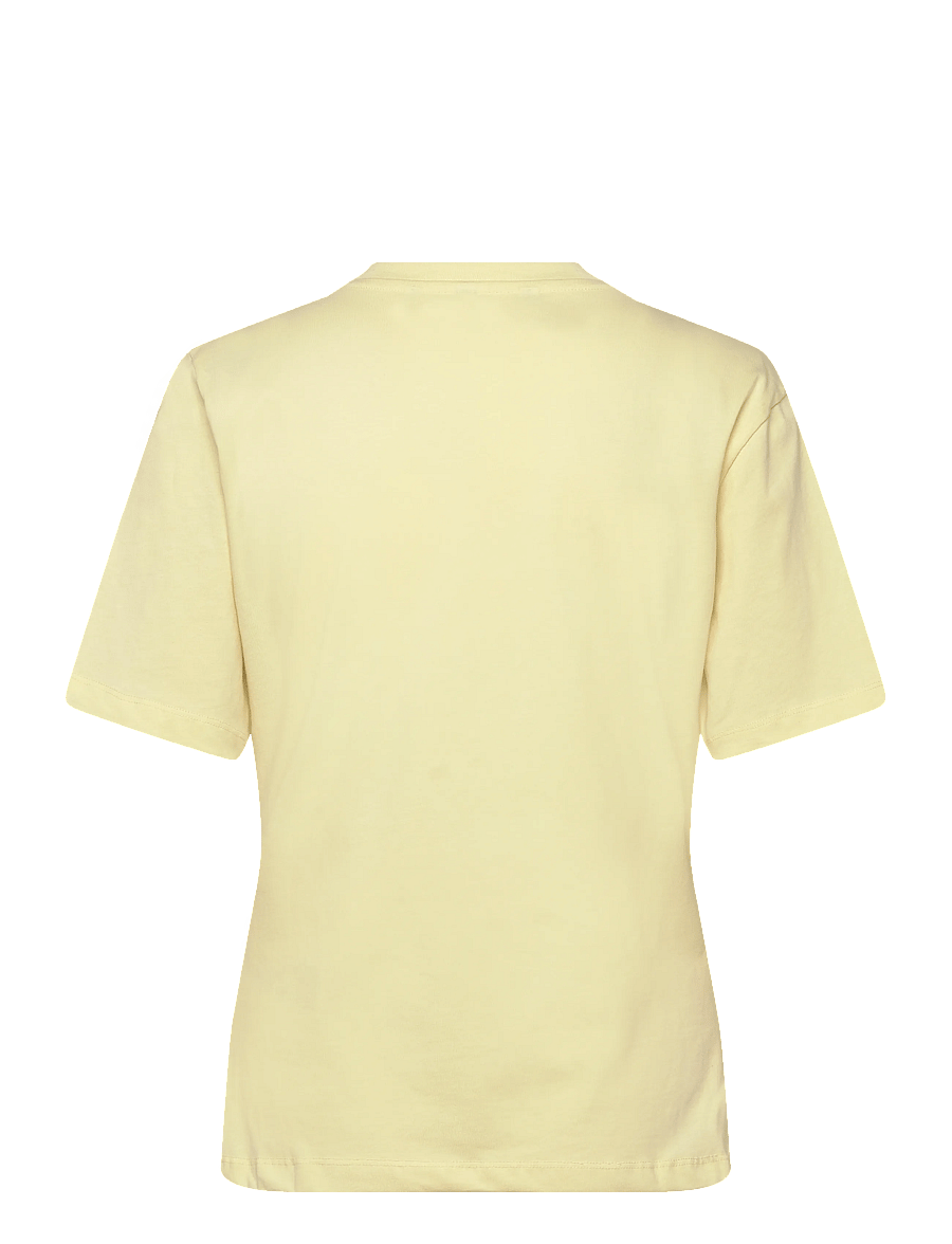 Object - OBJGIMA S/S FITTED TEE E SS FAIR 26 - t-shirts - tender yellow - 1