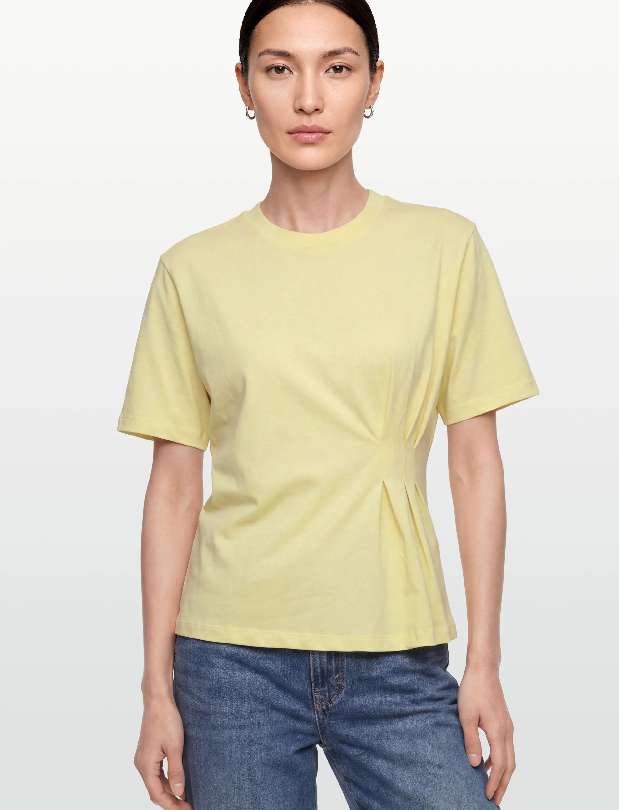 Object - OBJGIMA S/S FITTED TEE E SS FAIR 26 - tender yellow - 3
