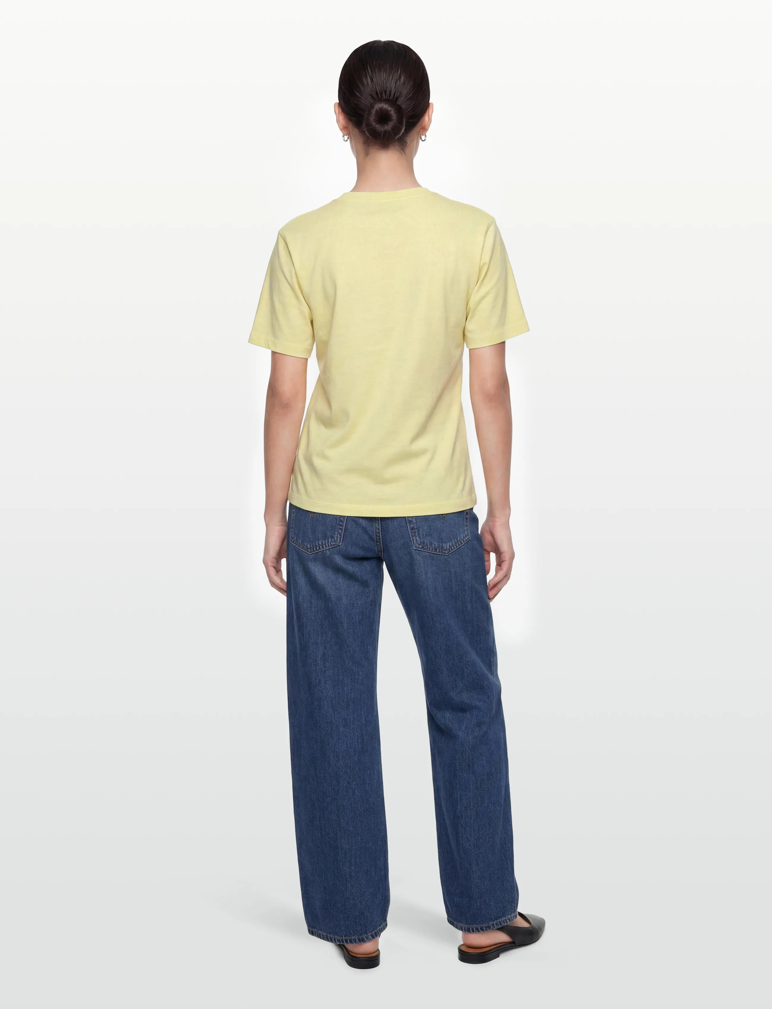 Object - OBJGIMA S/S FITTED TEE E SS FAIR 26 - tender yellow - 4